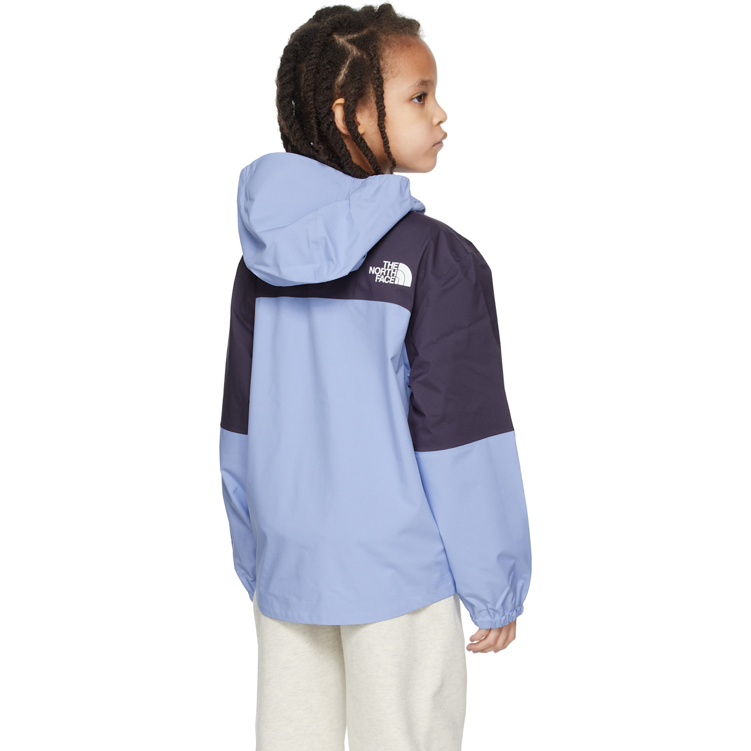  The North Face Kids Big Kids Blue & Purple Hike Packable Shell Jacket 