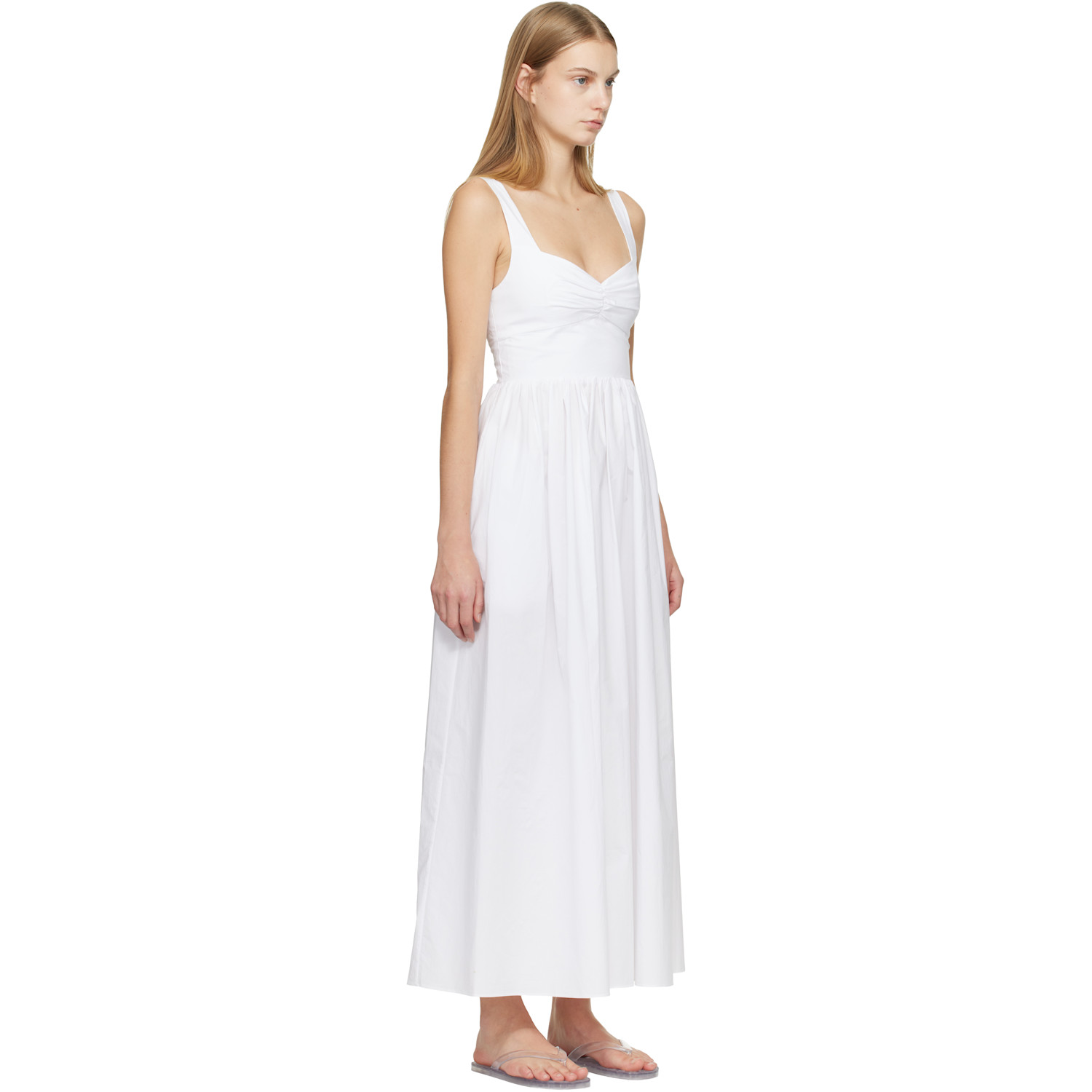  Matteau White Bralette Midi Dress 