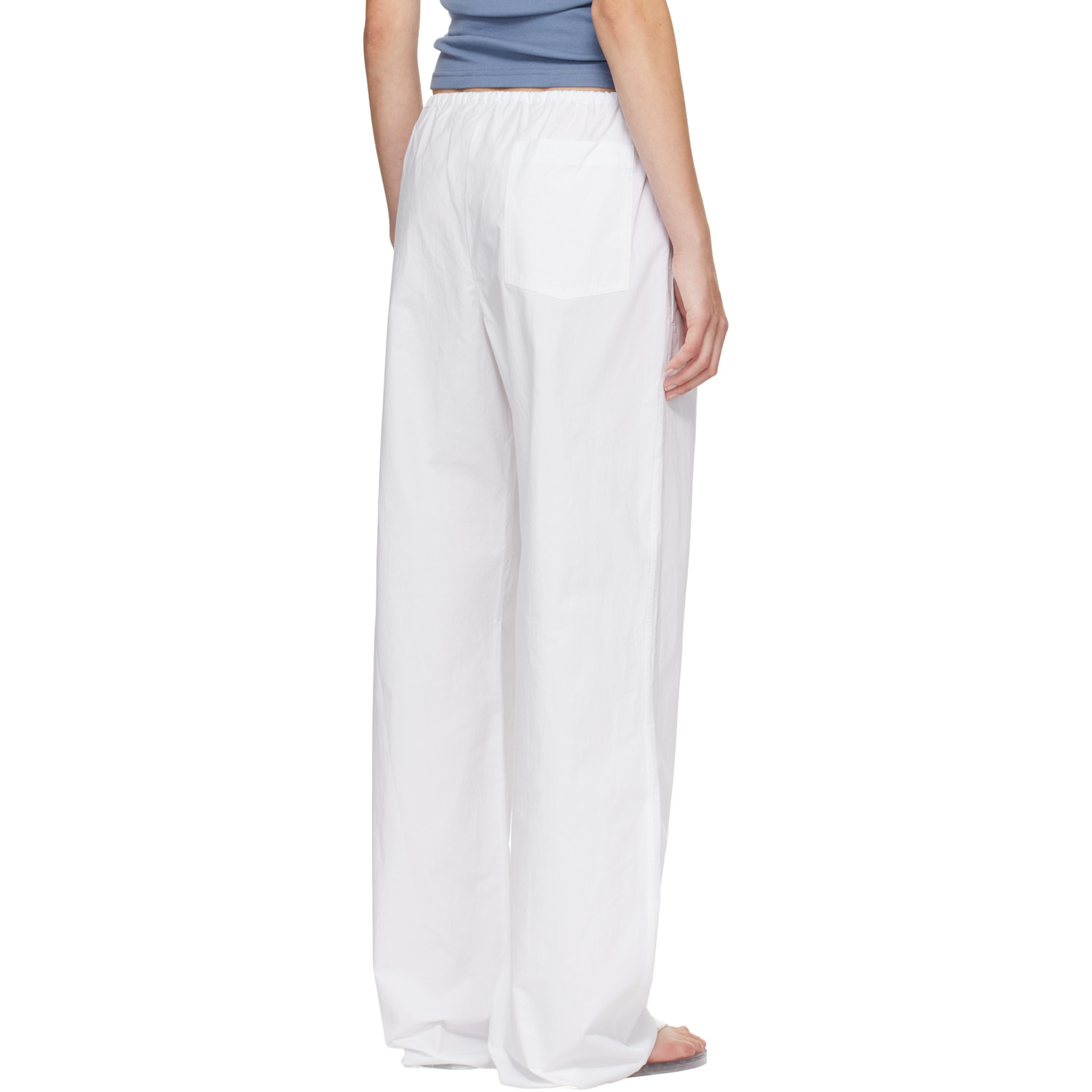  Matteau White Drawcord Trousers 