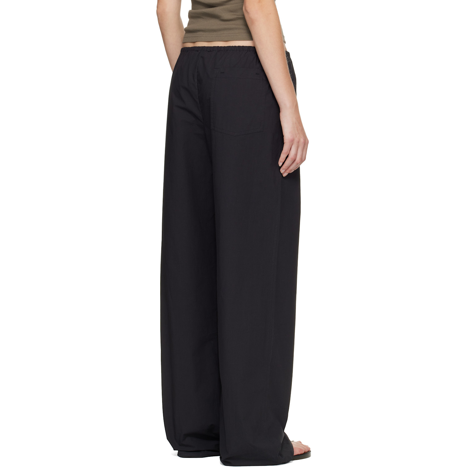  Matteau Black Drawcord Trousers 