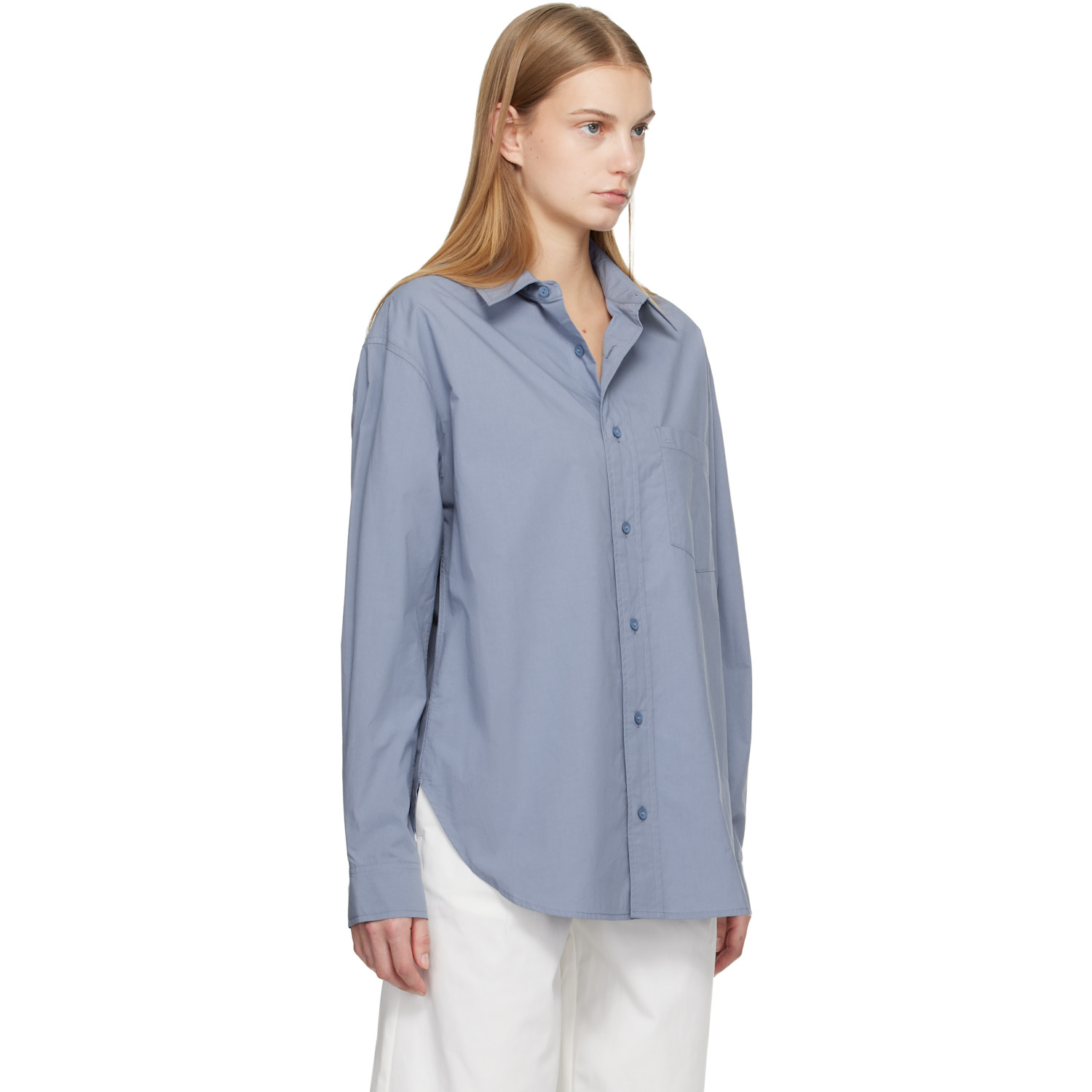  Matteau Blue Relaxed Shirt 