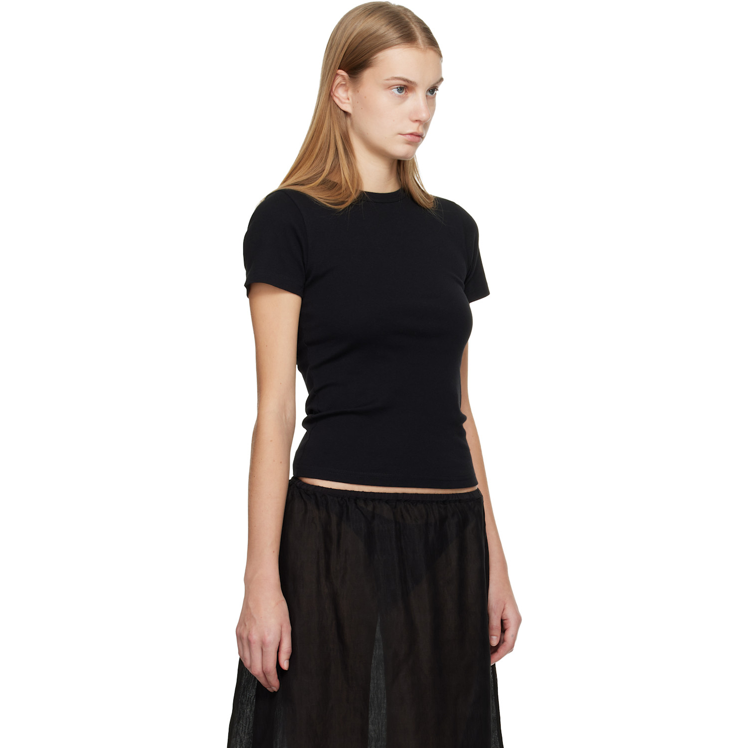  Matteau Black Rib Baby T-shirt 