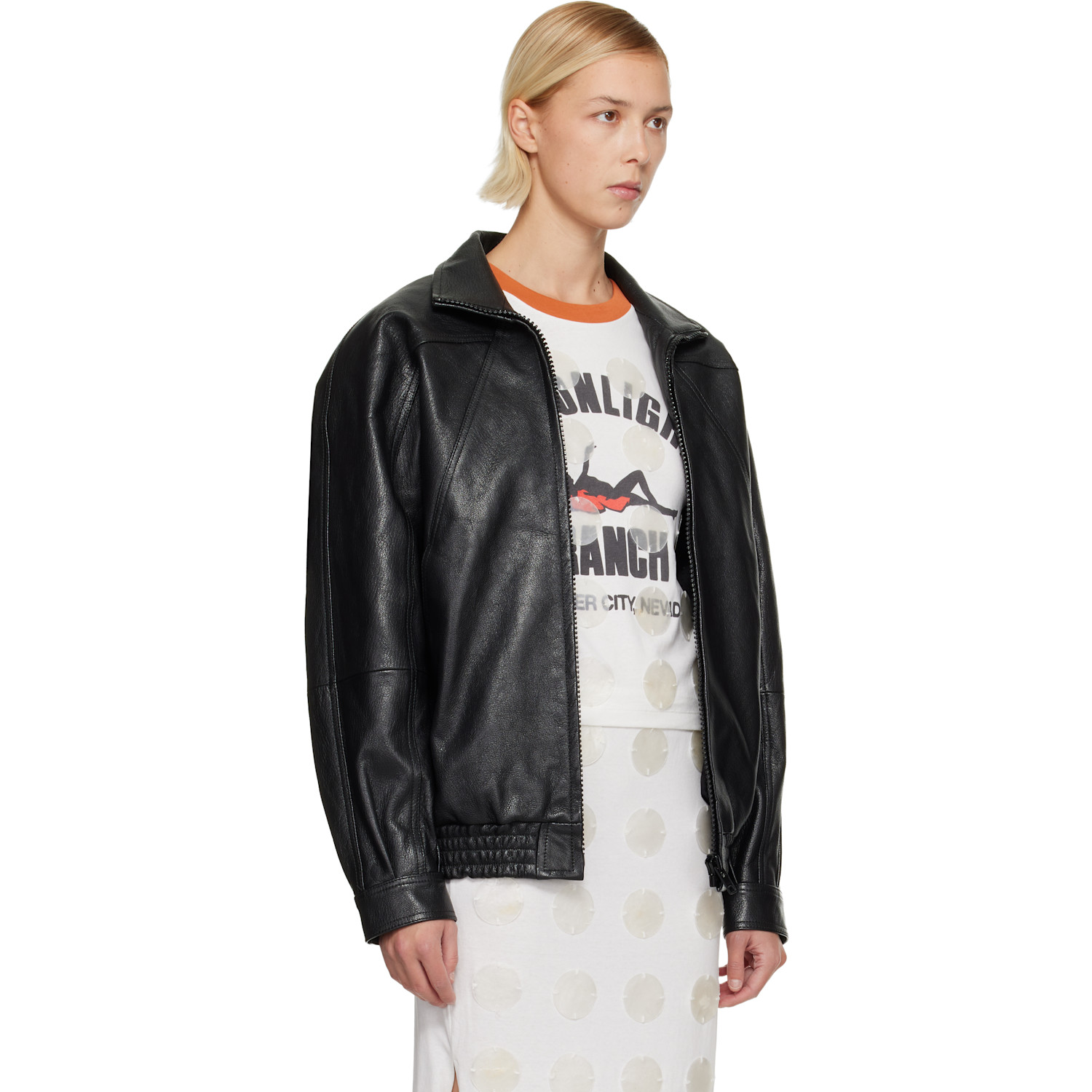  Conner Ives Batwing Leather Jacket 