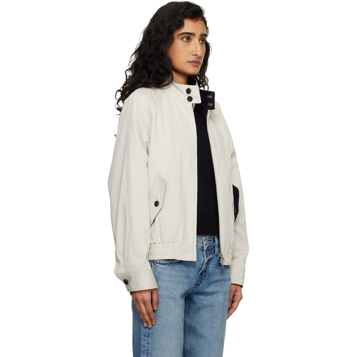  Dunst Beige Modern Harrington Jacket 