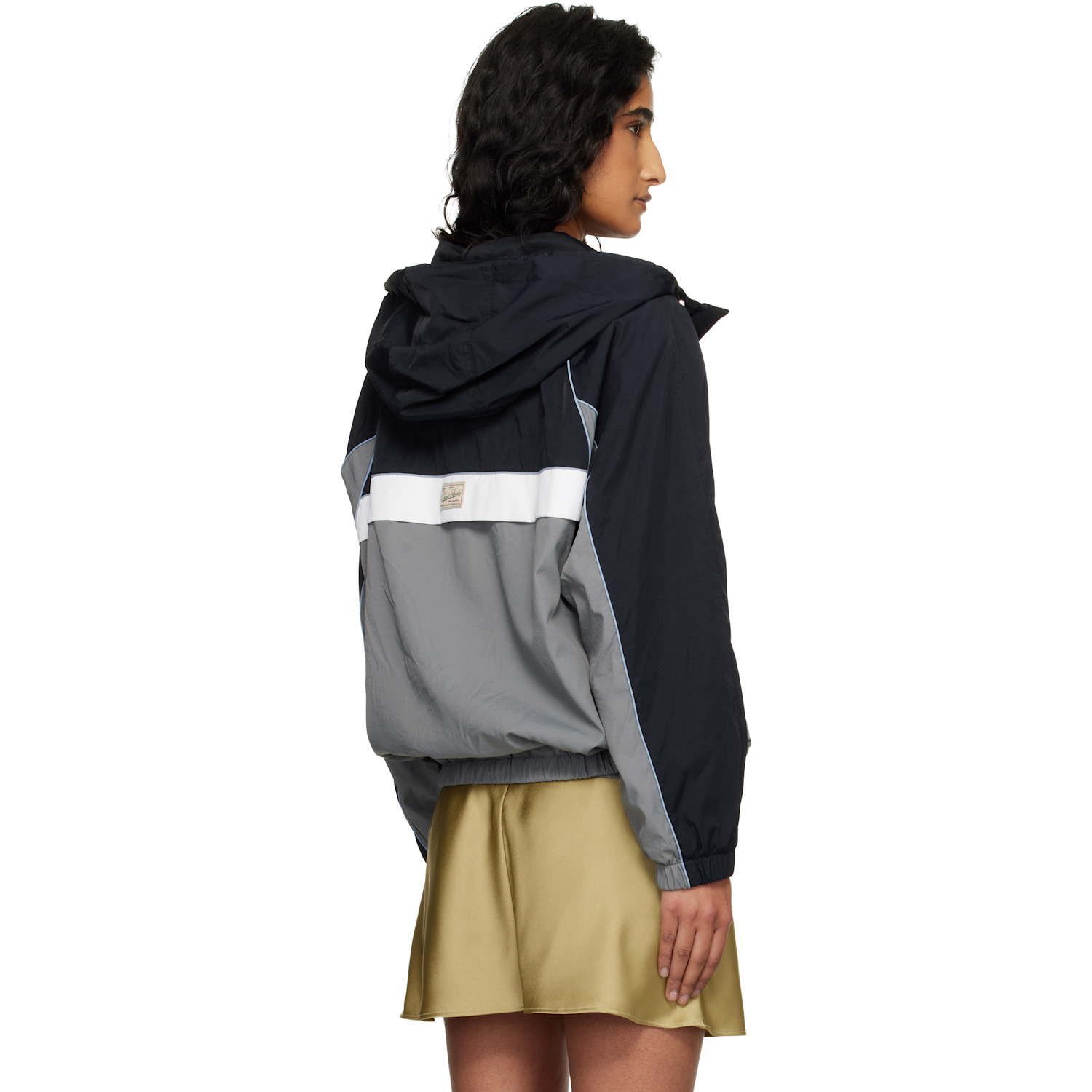  Dunst Navy & Gray Blocked Windbreaker Jacket 