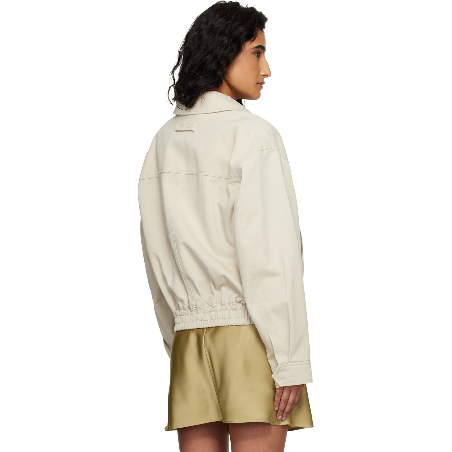  Dunst Beige Collared Blouson Jacket 