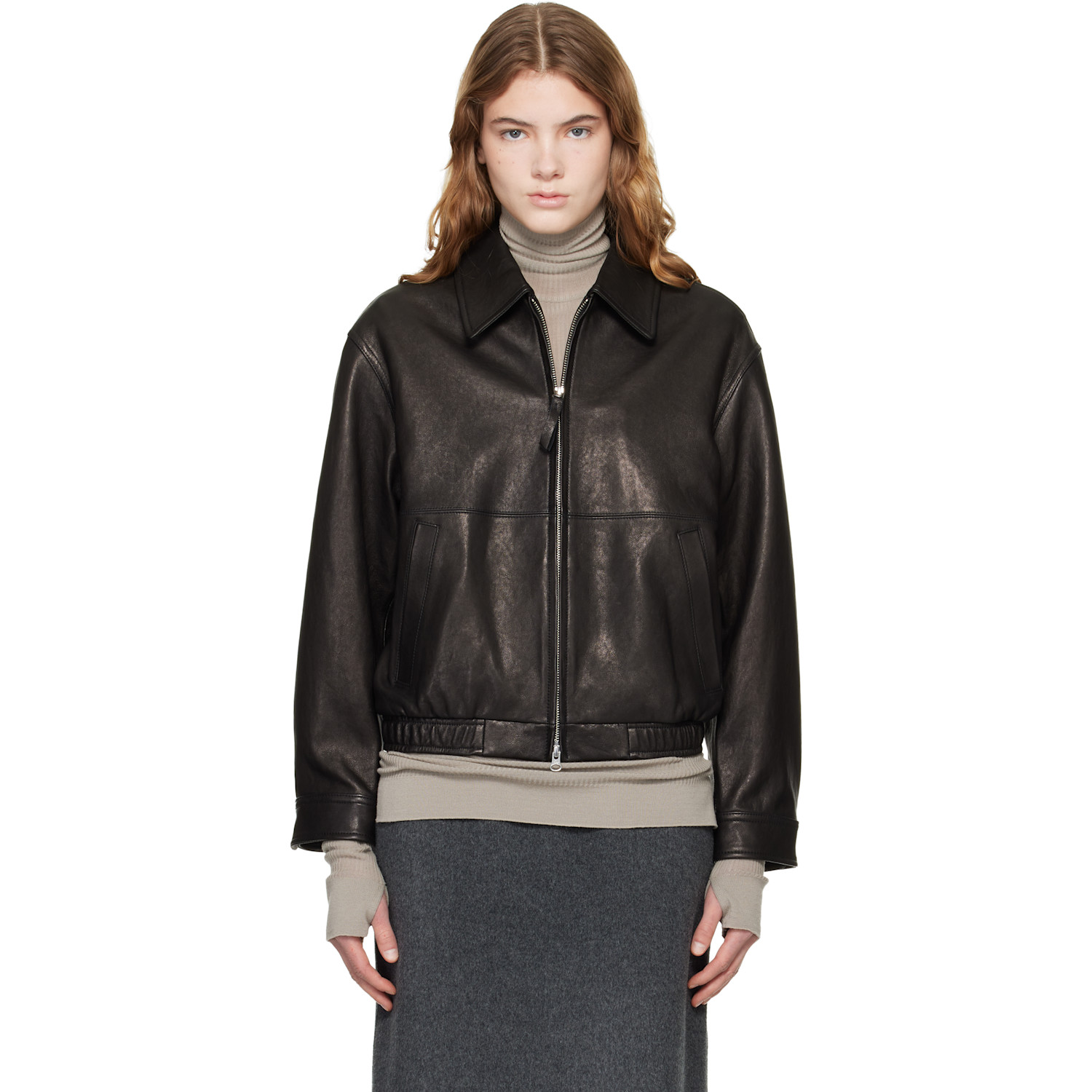 Dunst Black Drizzler Leather Jacket