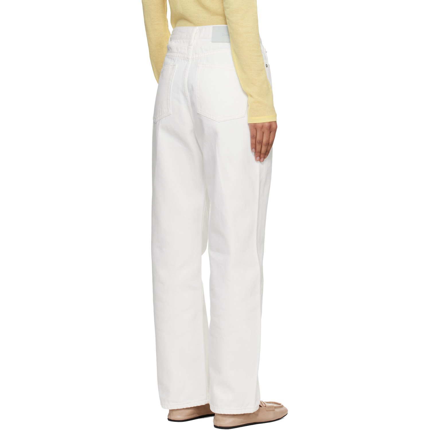  Dunst Off-white Essential Straight Full Length Jeans 