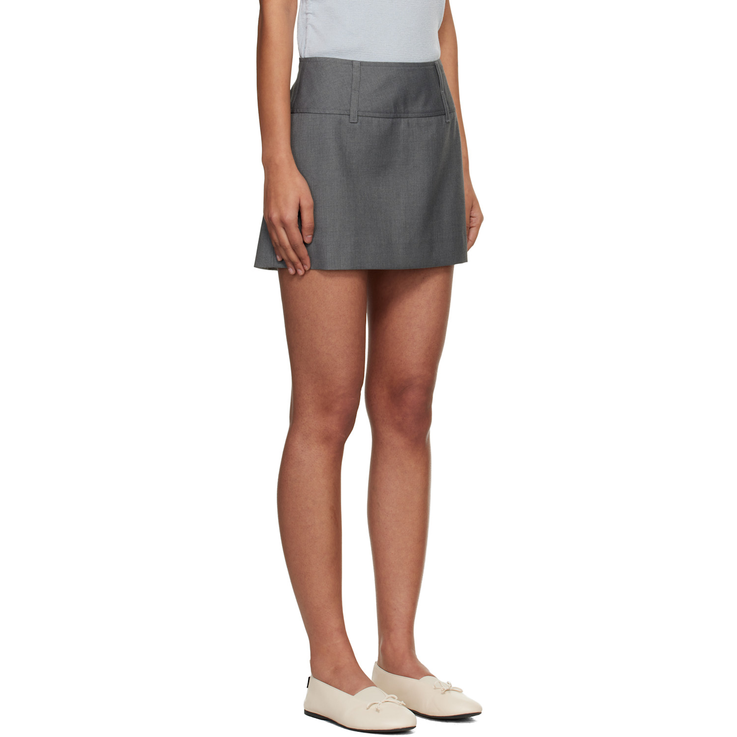  Dunst Gray Micro Mini Skort 
