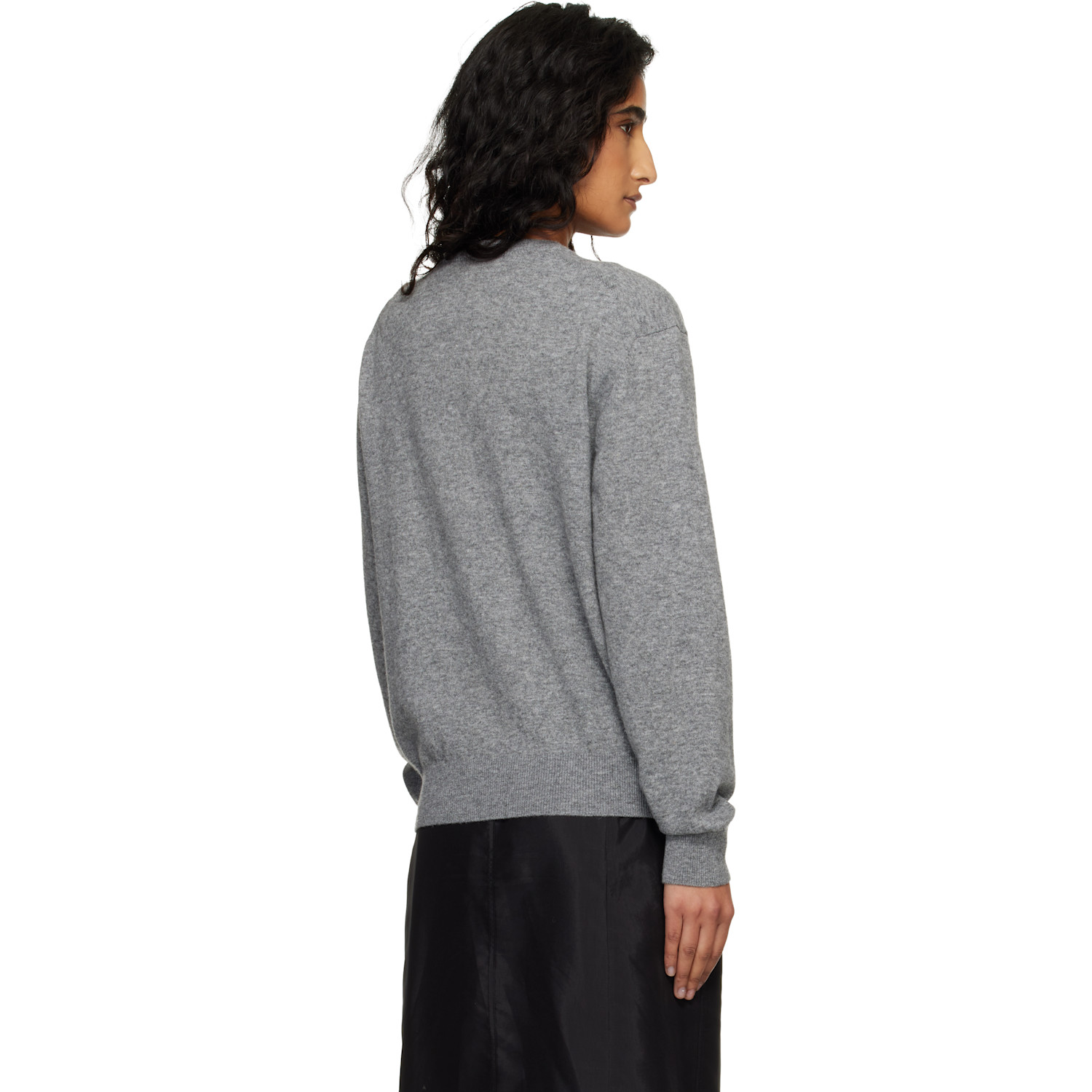  Dunst Gray Soft V-neck Sweater 