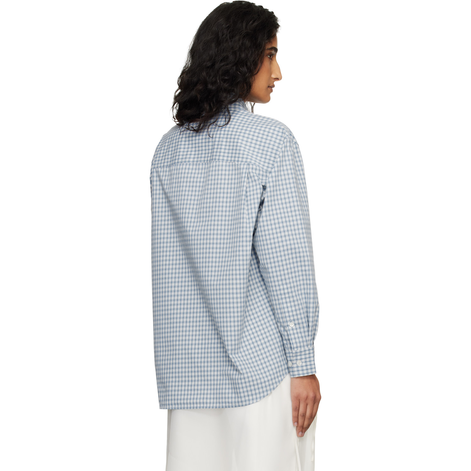  Dunst Blue Oversized Bd Checked Shirt 
