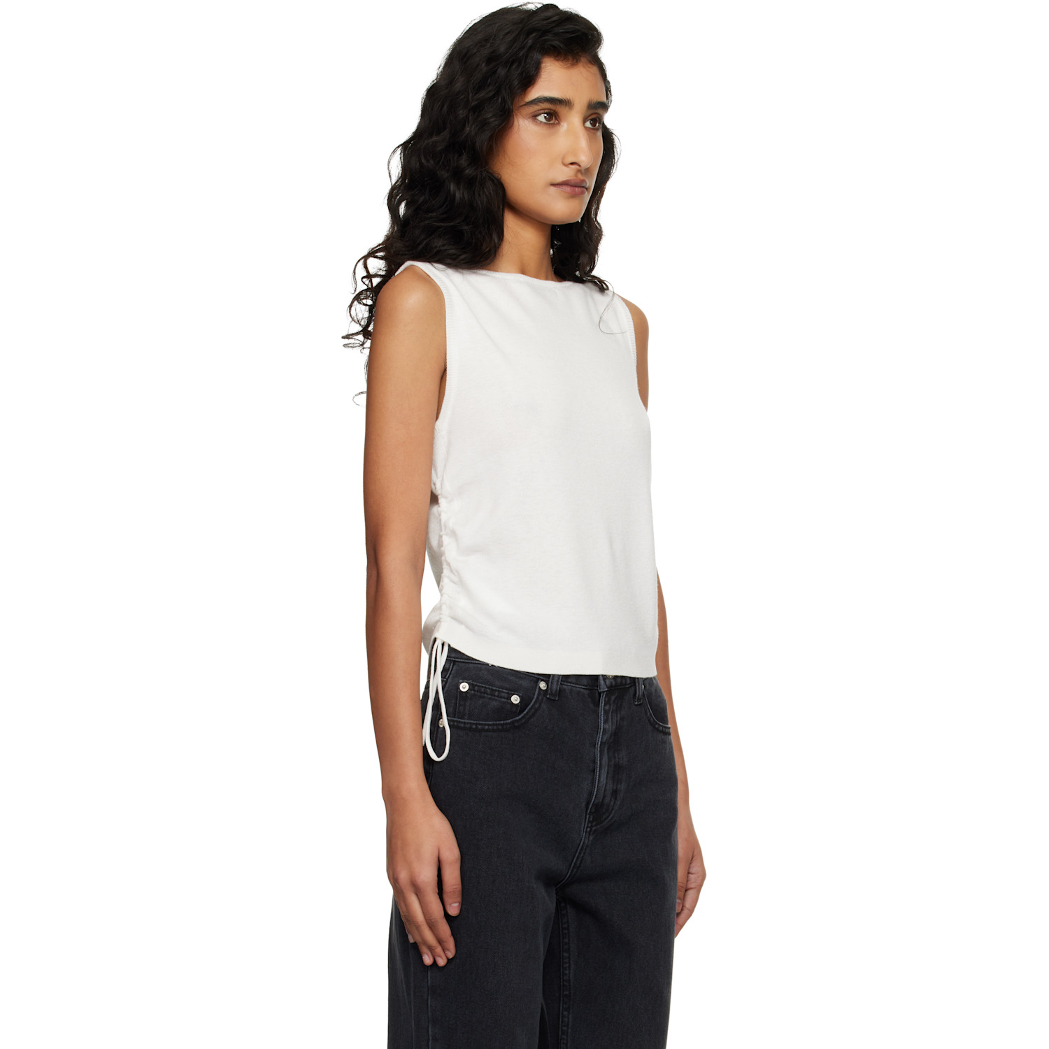  Dunst Off-white Layering Knit Tank Top 
