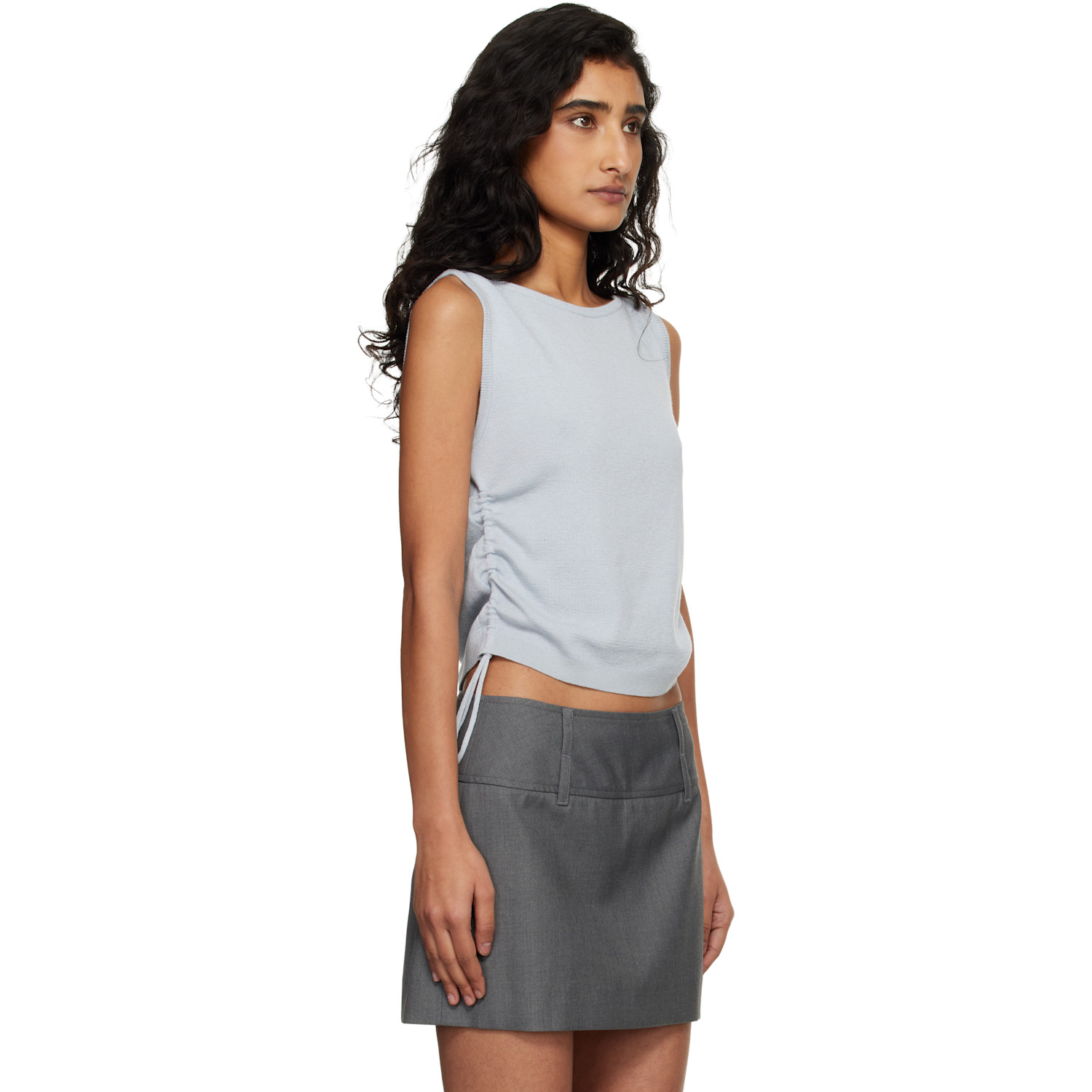  Dunst Blue Layering Knit Tank Top 
