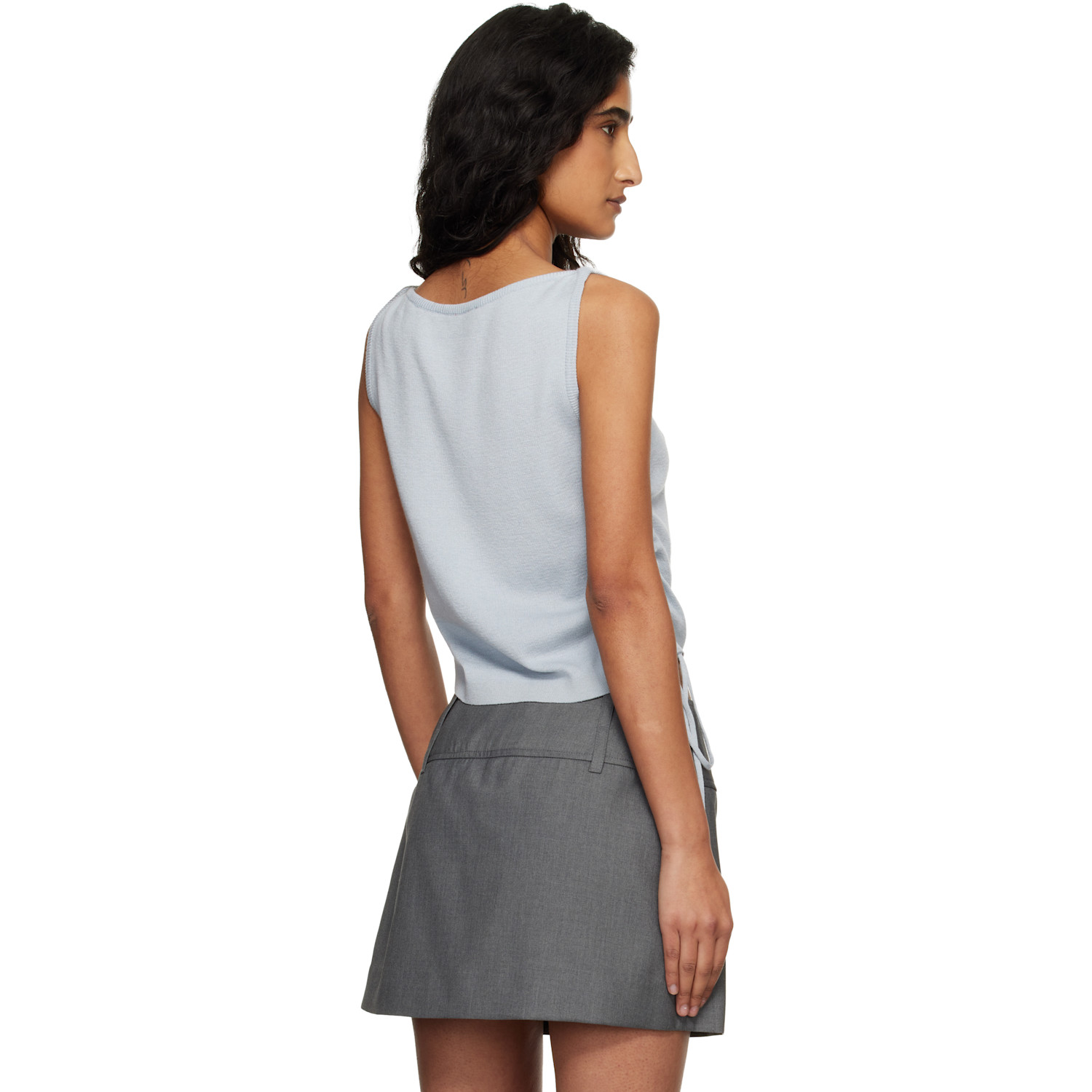  Dunst Blue Layering Knit Tank Top 