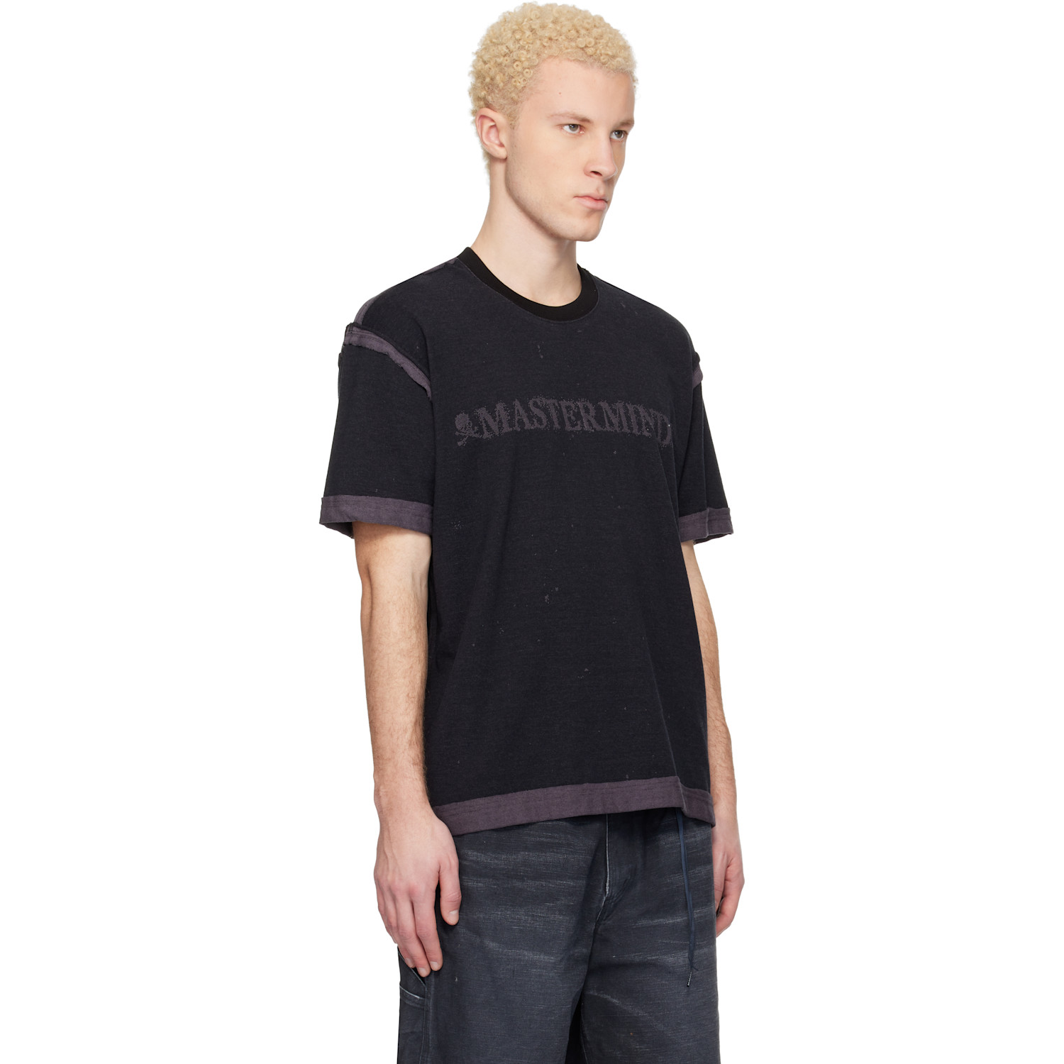  Mastermind World Black Mw Cut-off Ss T-shirt 