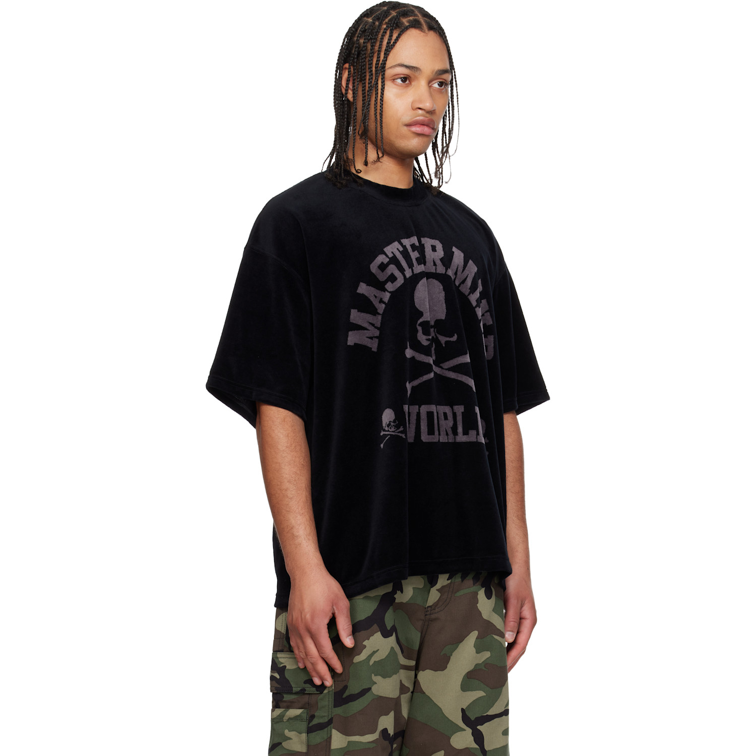  Mastermind World Black Velour T-shirt 