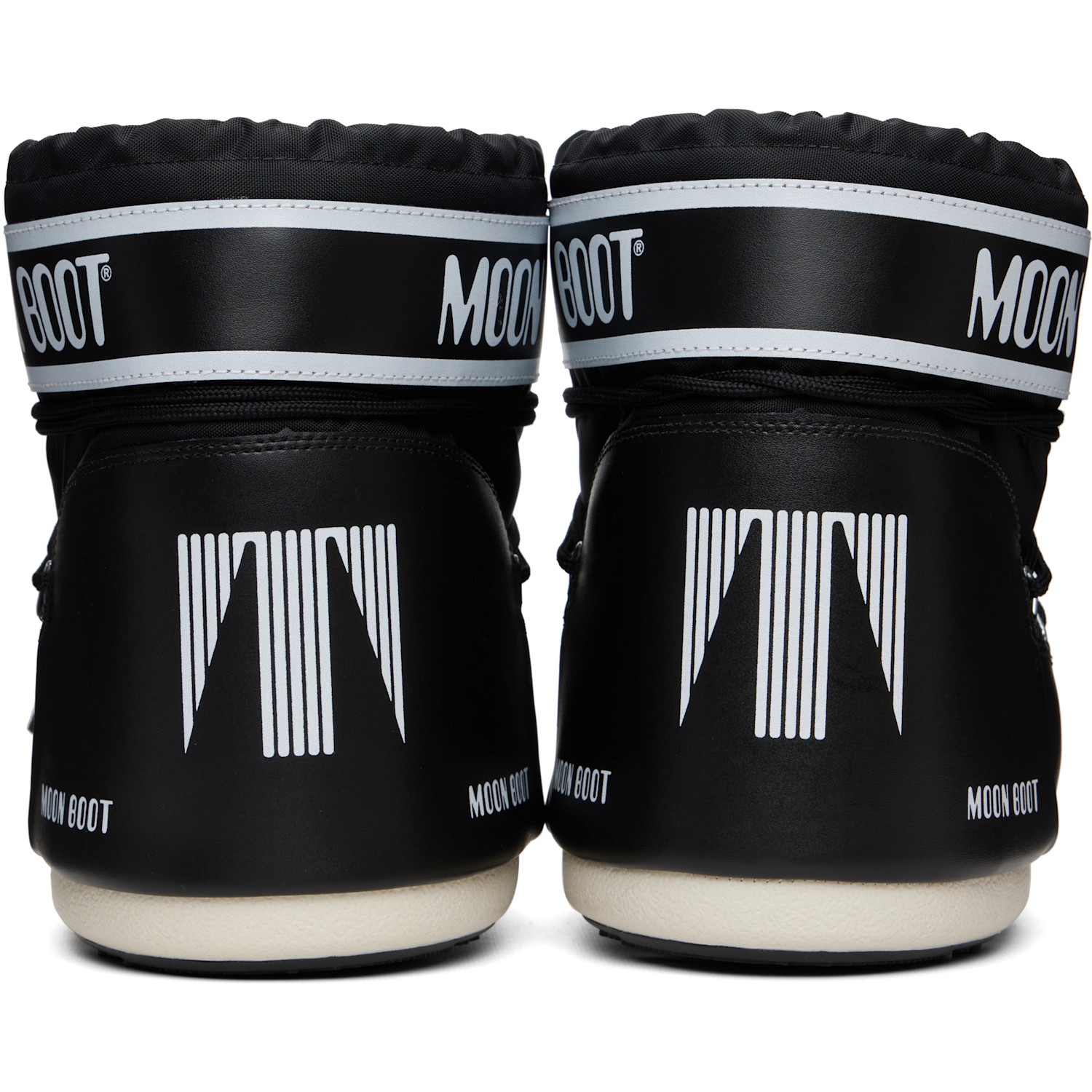  Moon Boot Black Icon Low Nylon Boots 