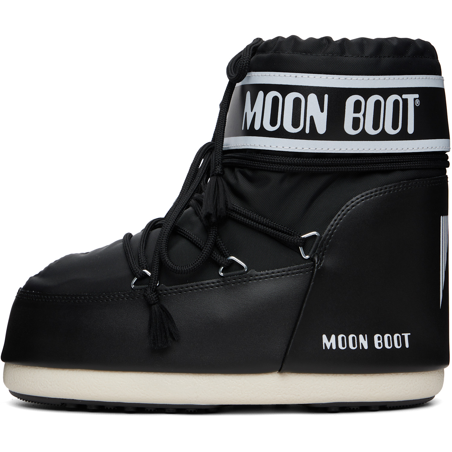  Moon Boot Black Icon Low Nylon Boots 