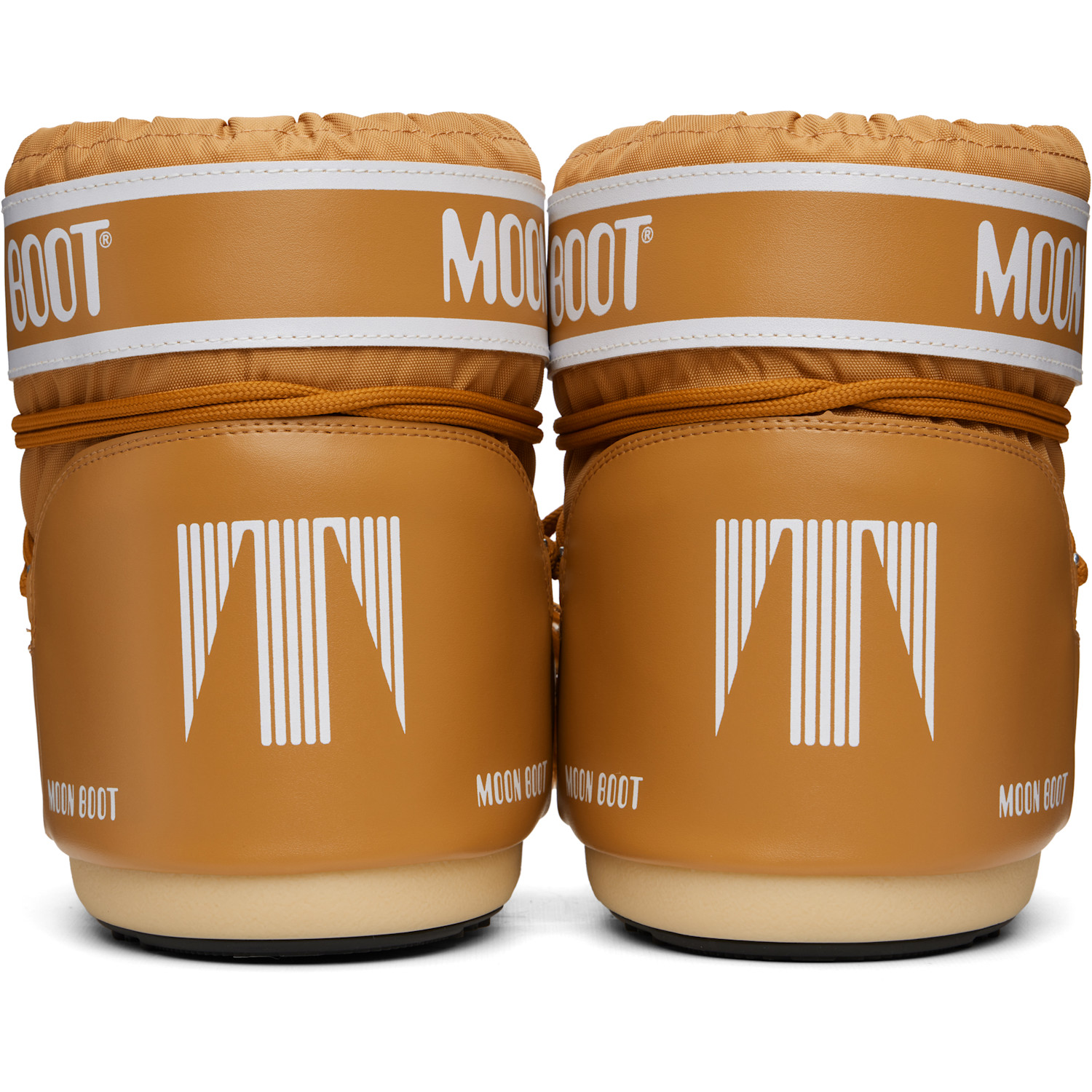  Moon Boot Brown Icon Low Nylon Boots 