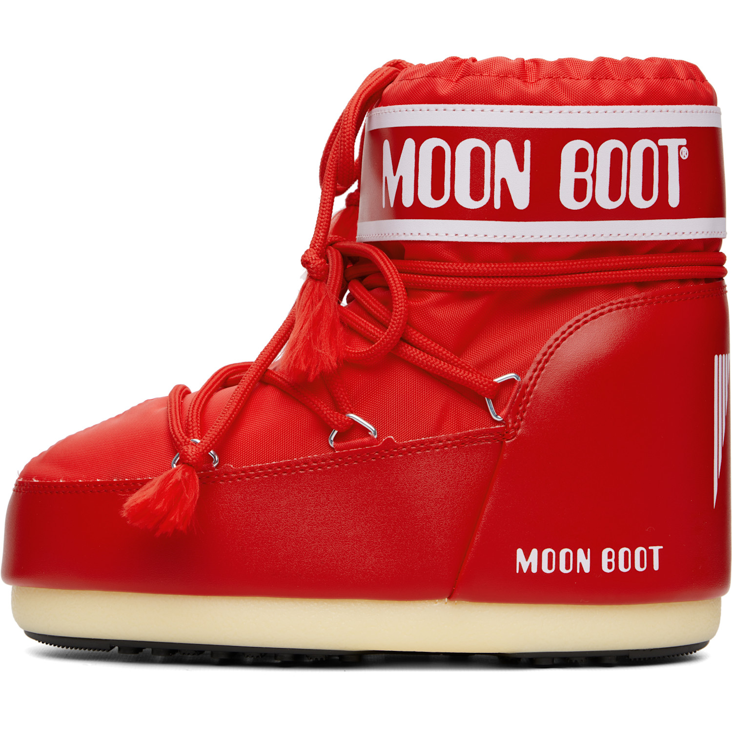  Moon Boot Red Icon Low Nylon Boots 