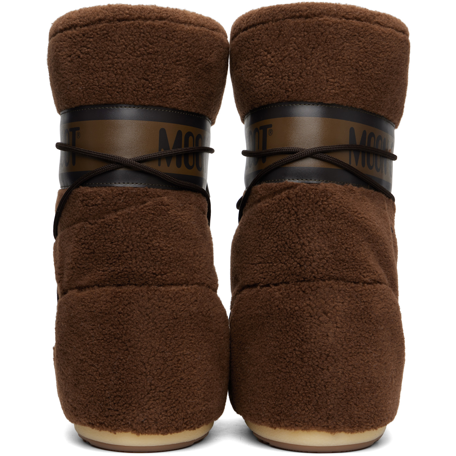  Moon Boot Brown Icon Fleece Boots 