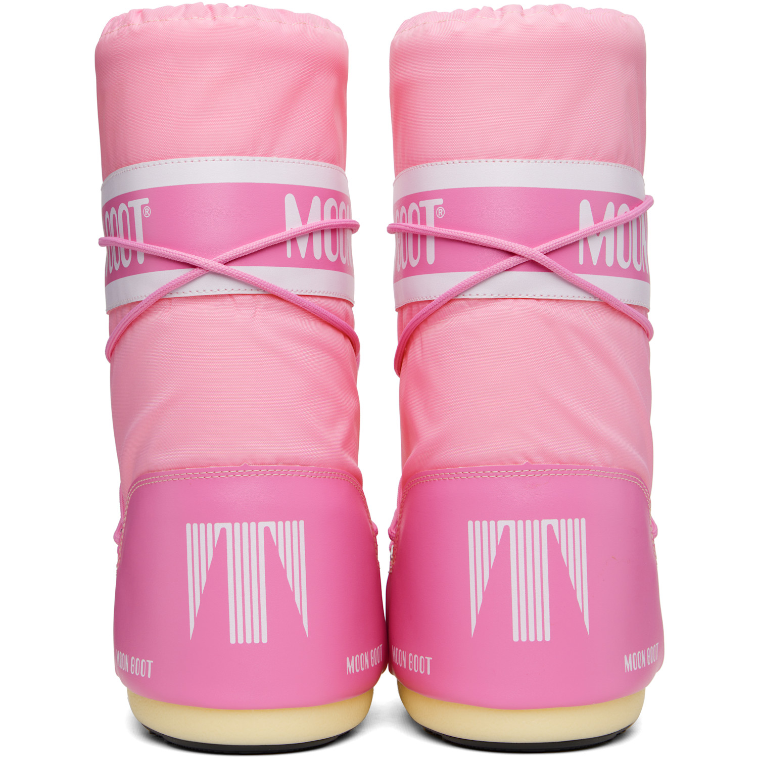  Moon Boot Pink Icon Nylon Boots 