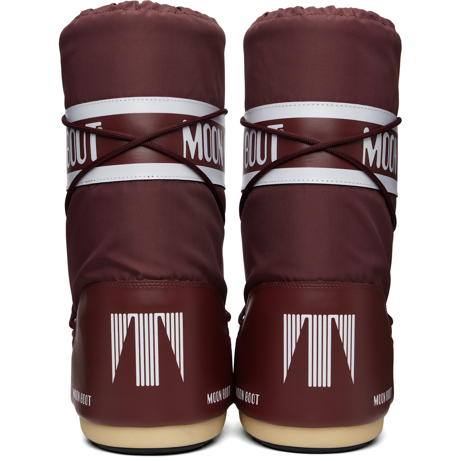  Moon Boot Burgundy Icon Nylon Boots 