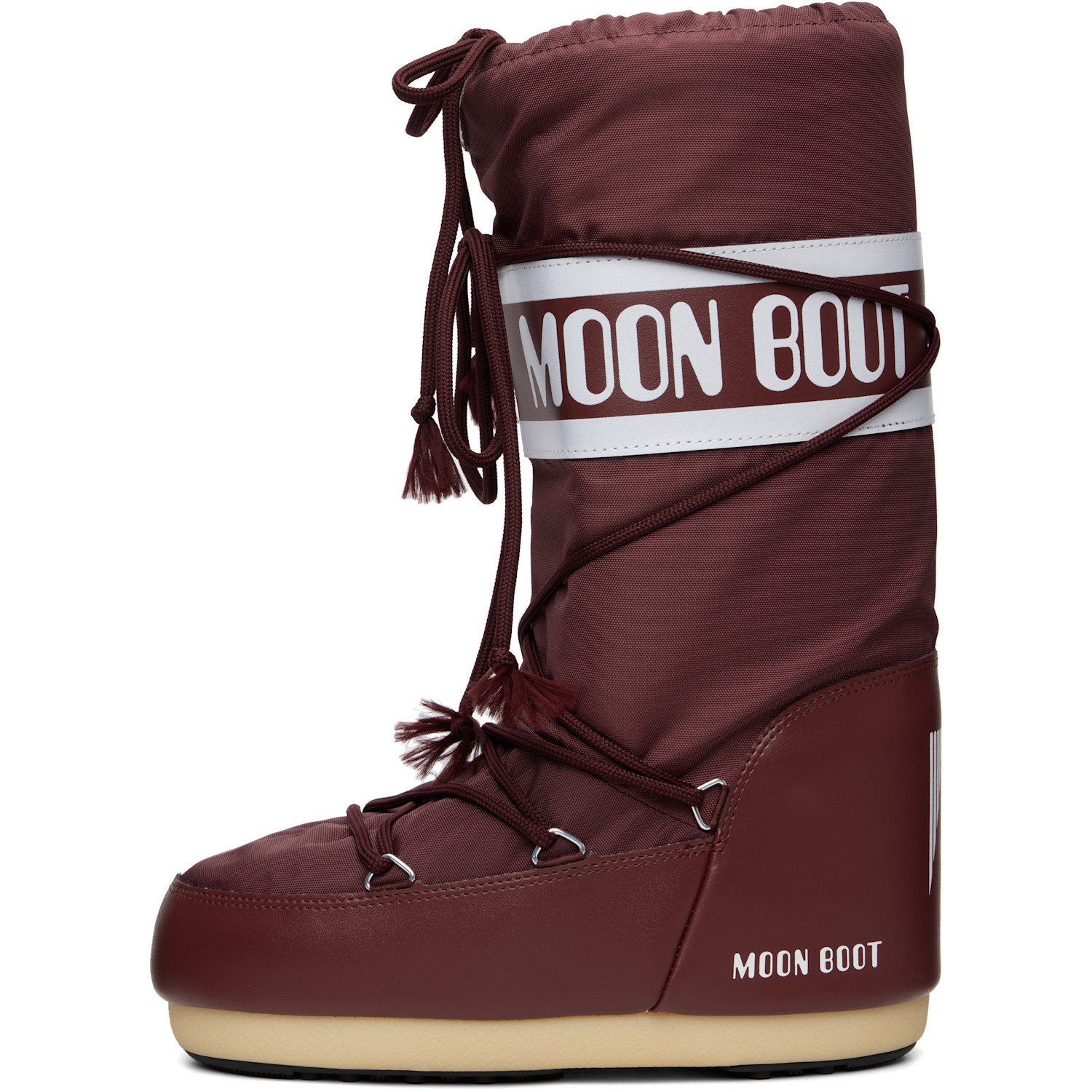  Moon Boot Burgundy Icon Nylon Boots 
