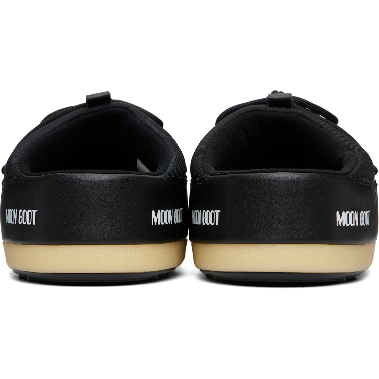 Moon Boot Black Evx Nylon Mule Loafers 
