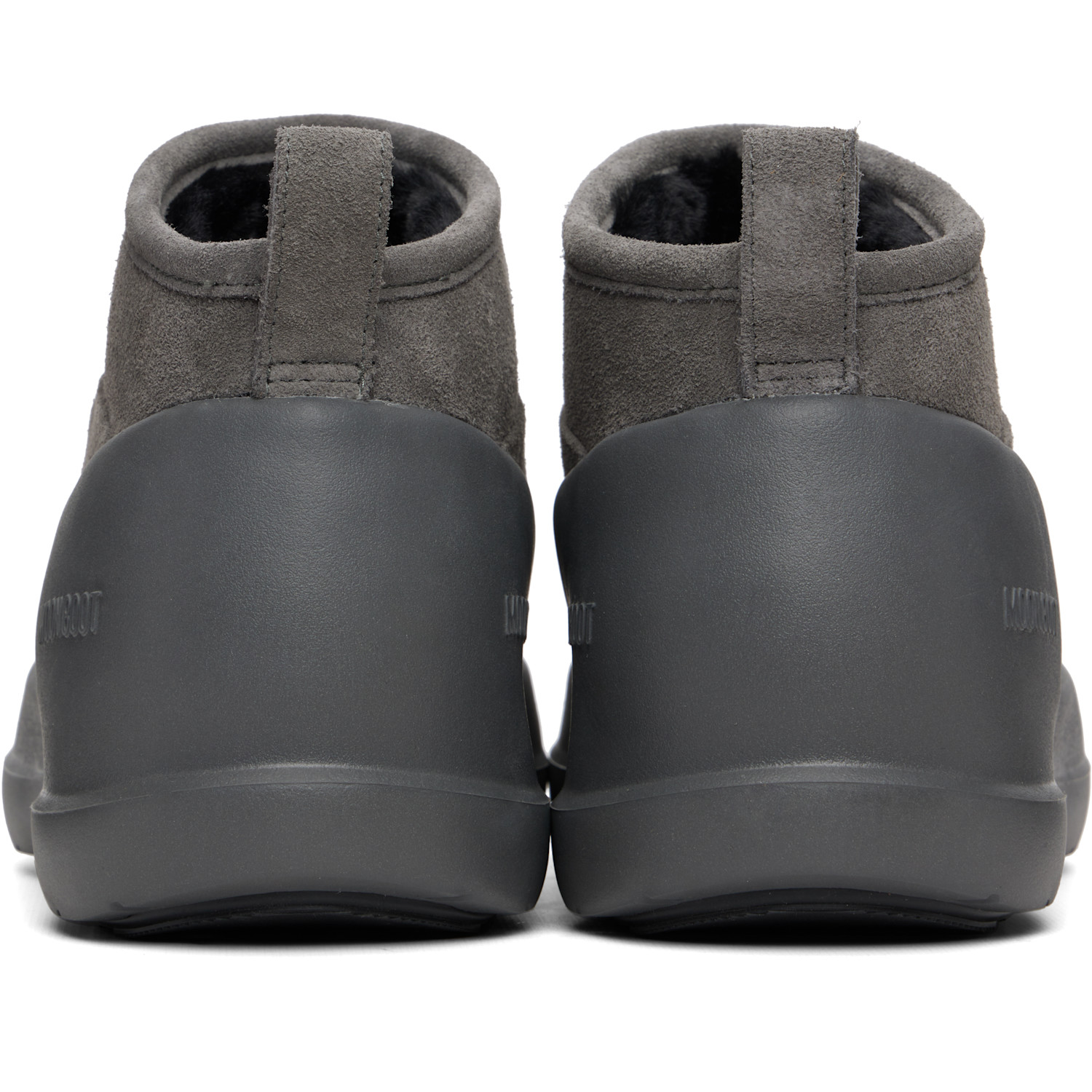  Moon Boot Gray Mezzaluna Suede Low Boots 