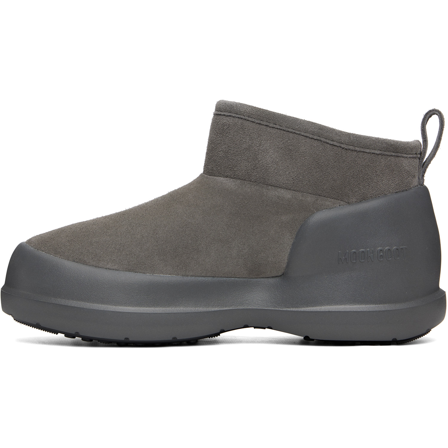  Moon Boot Gray Mezzaluna Suede Low Boots 