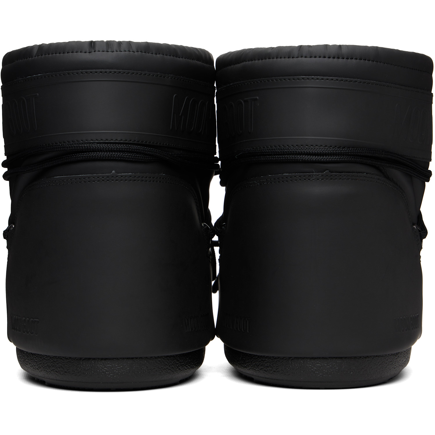  Moon Boot Black Icon Low Rubber Boots 