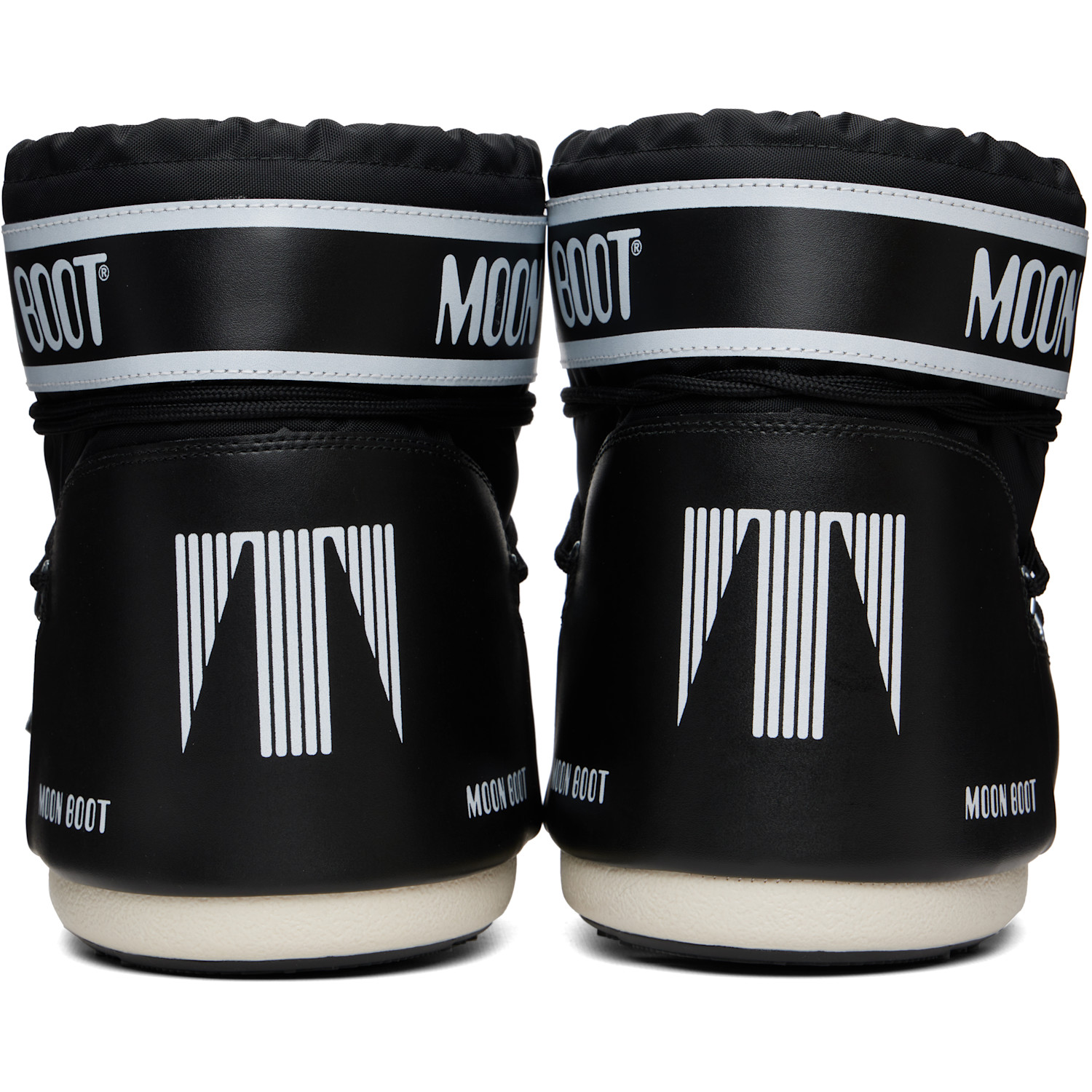  Moon Boot Black Icon Low Nylon Boots 