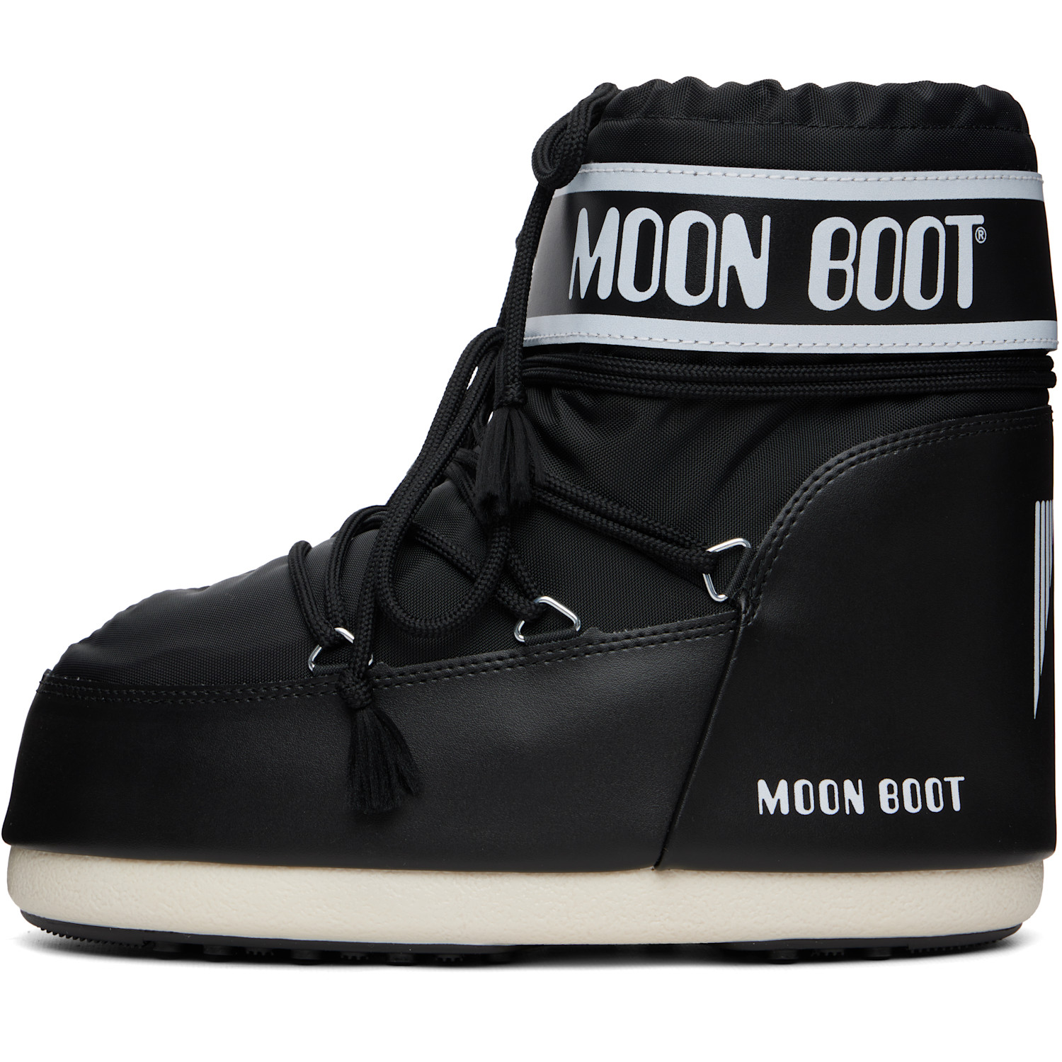  Moon Boot Black Icon Low Nylon Boots 