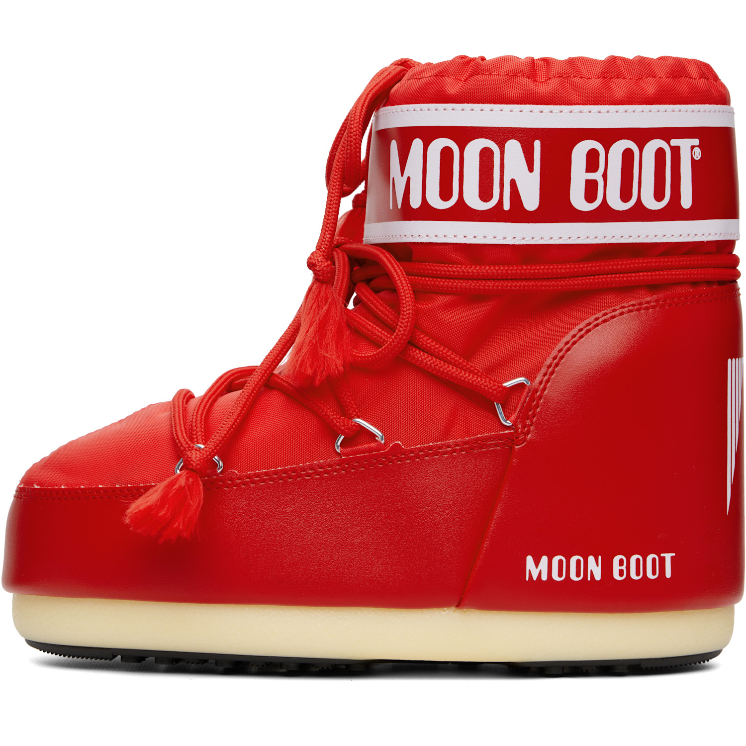  Moon Boot Red Icon Low Nylon Boots 