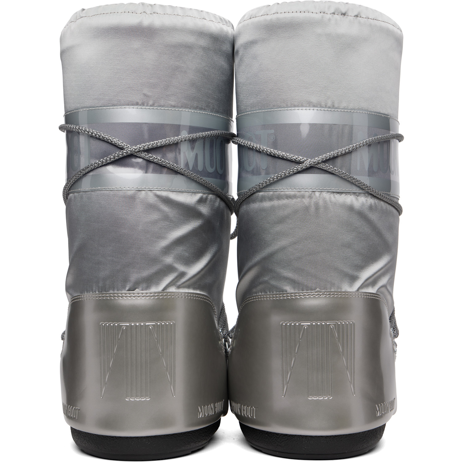  Moon Boot Silver Icon Glance Satin Boots 
