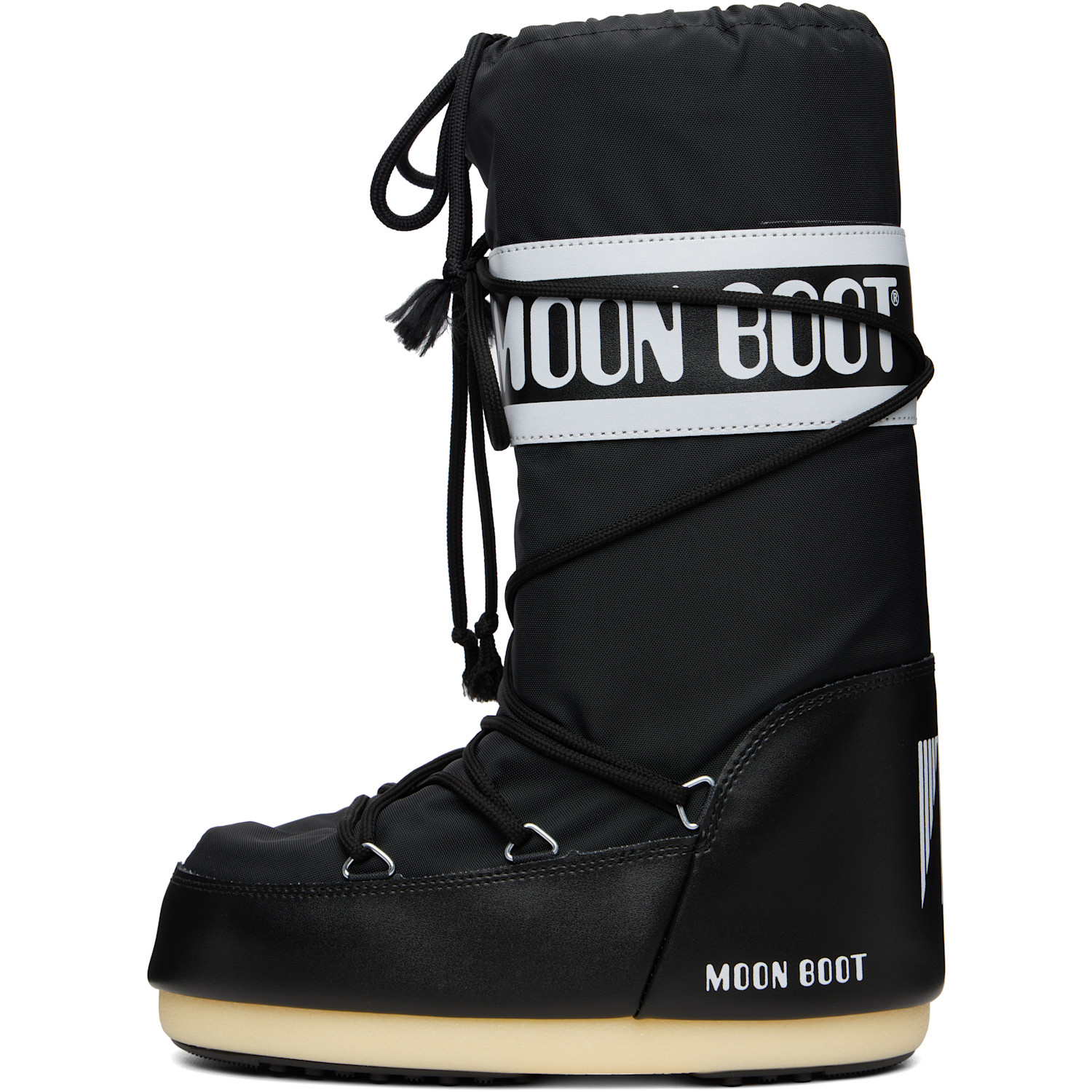  Moon Boot Black Icon Nylon Boots 