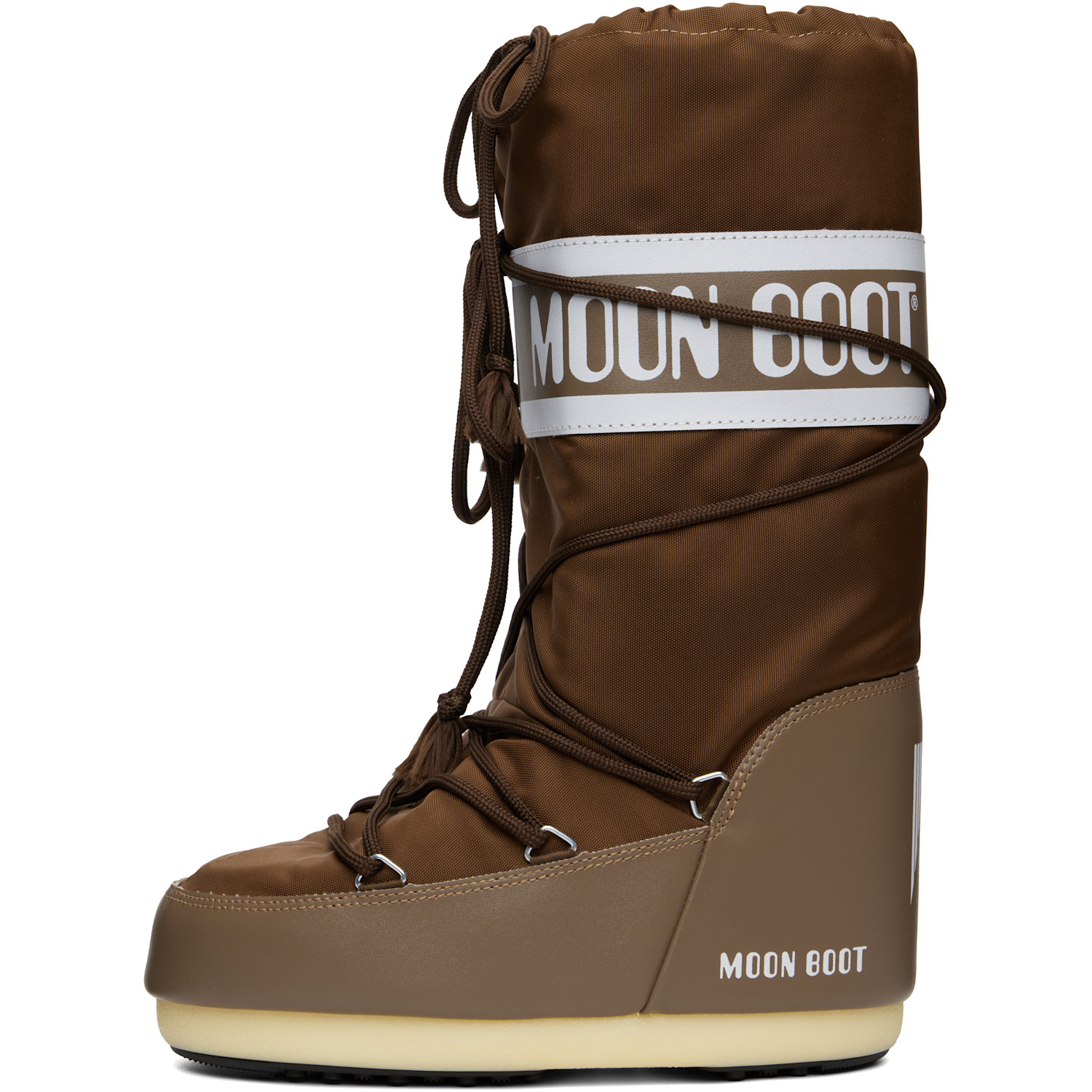  Moon Boot Brown Icon Nylon Boots 