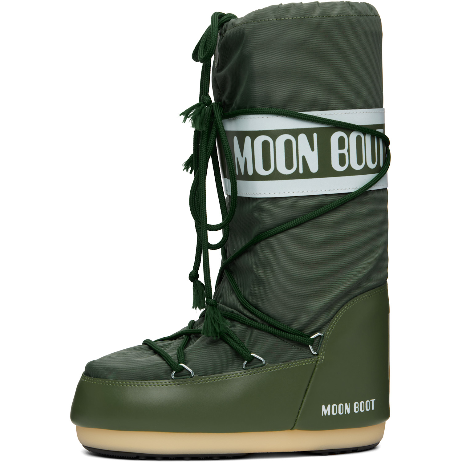  Moon Boot Green Icon Nylon Boots 