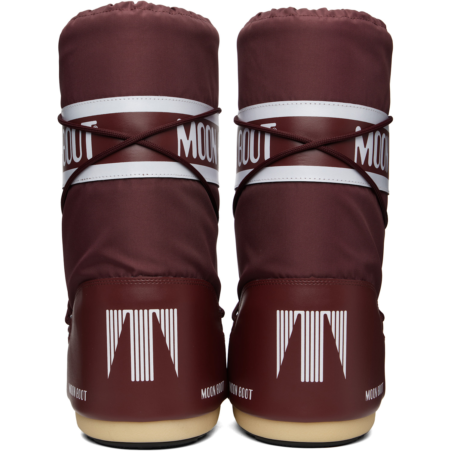  Moon Boot Burgundy Icon Nylon Boots 
