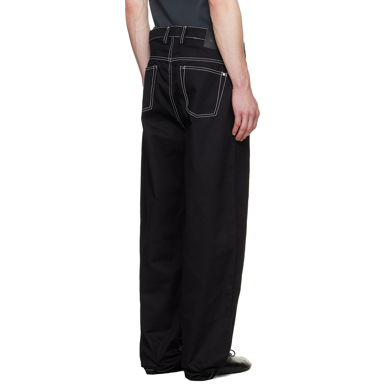 Gmbh Black Cyrus Double Fly Trousers 