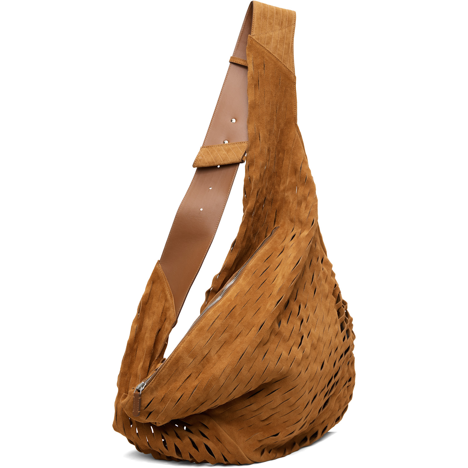  Kiko Kostadinov Tan Fiore Twisted Bag 