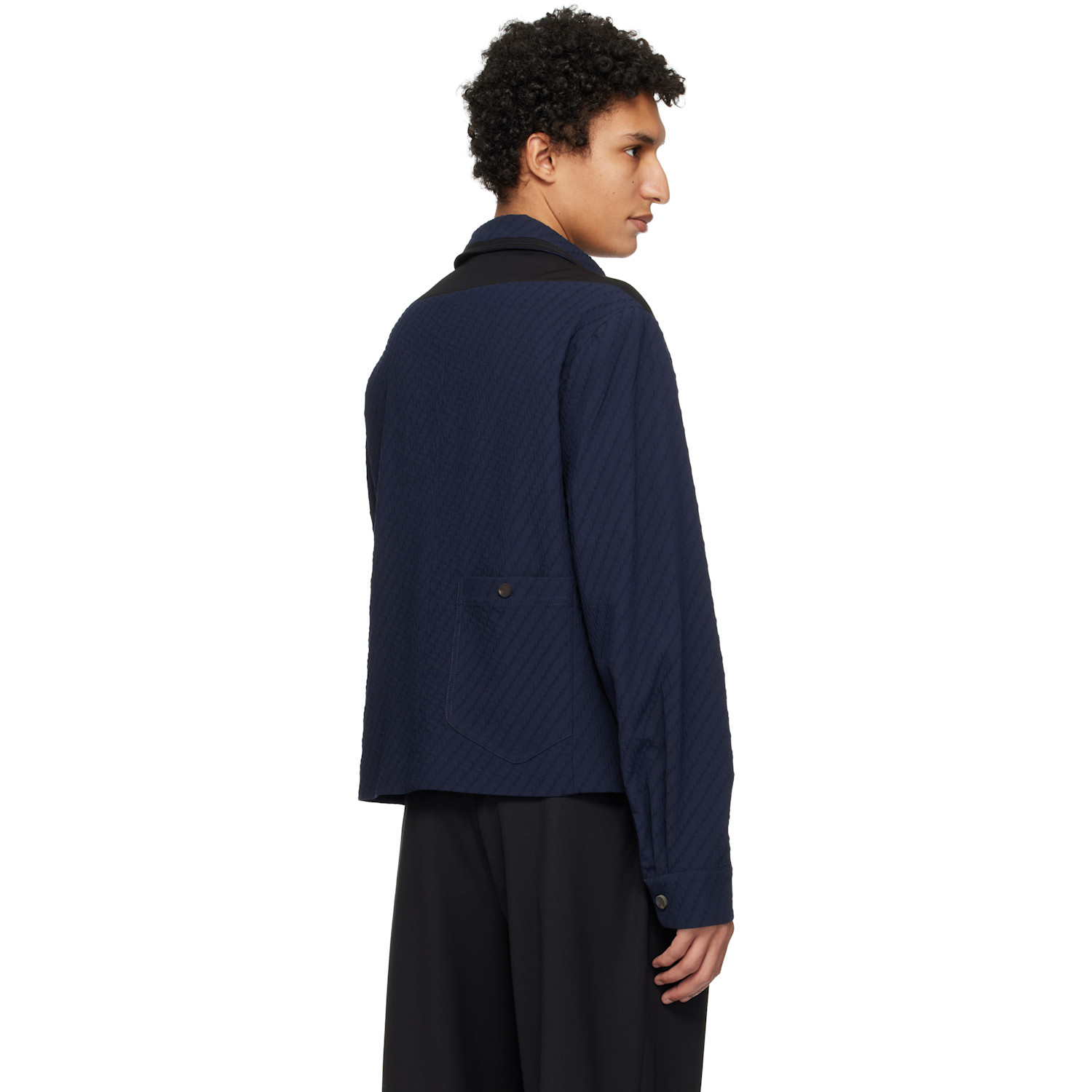  Kiko Kostadinov Navy Noro Jacket 