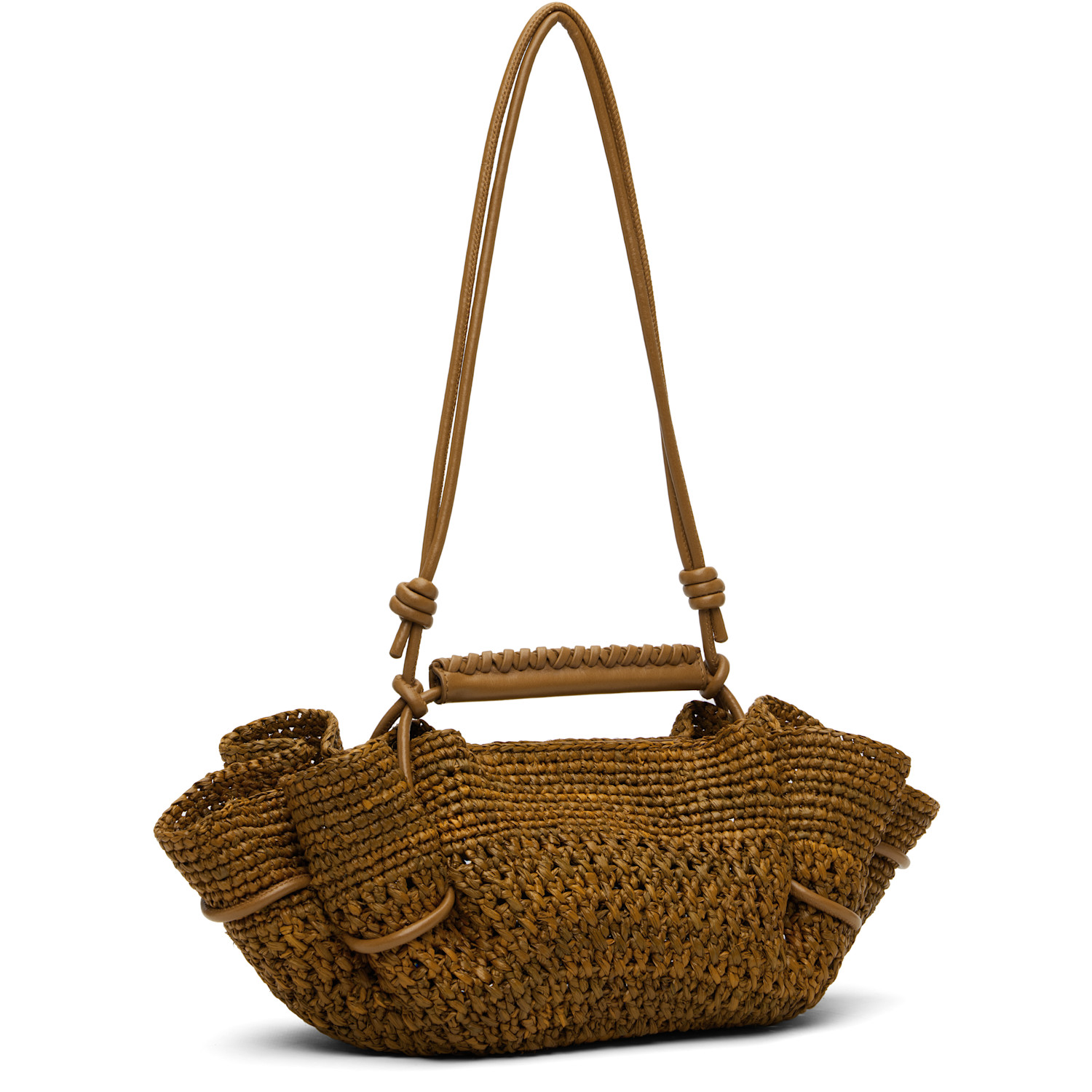  Hereu Tan Arta Mini Raffia Bag 