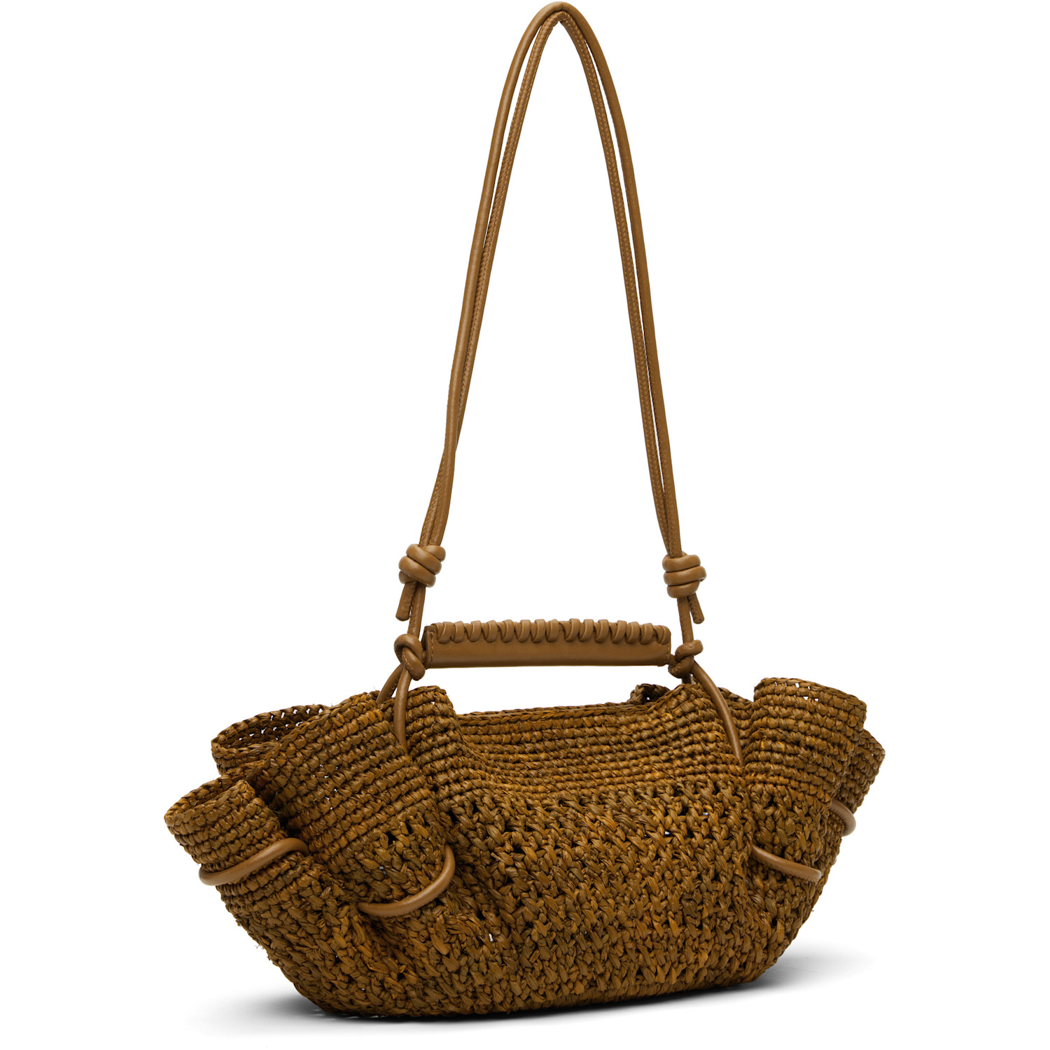  Hereu Tan Arta Mini Raffia Bag 