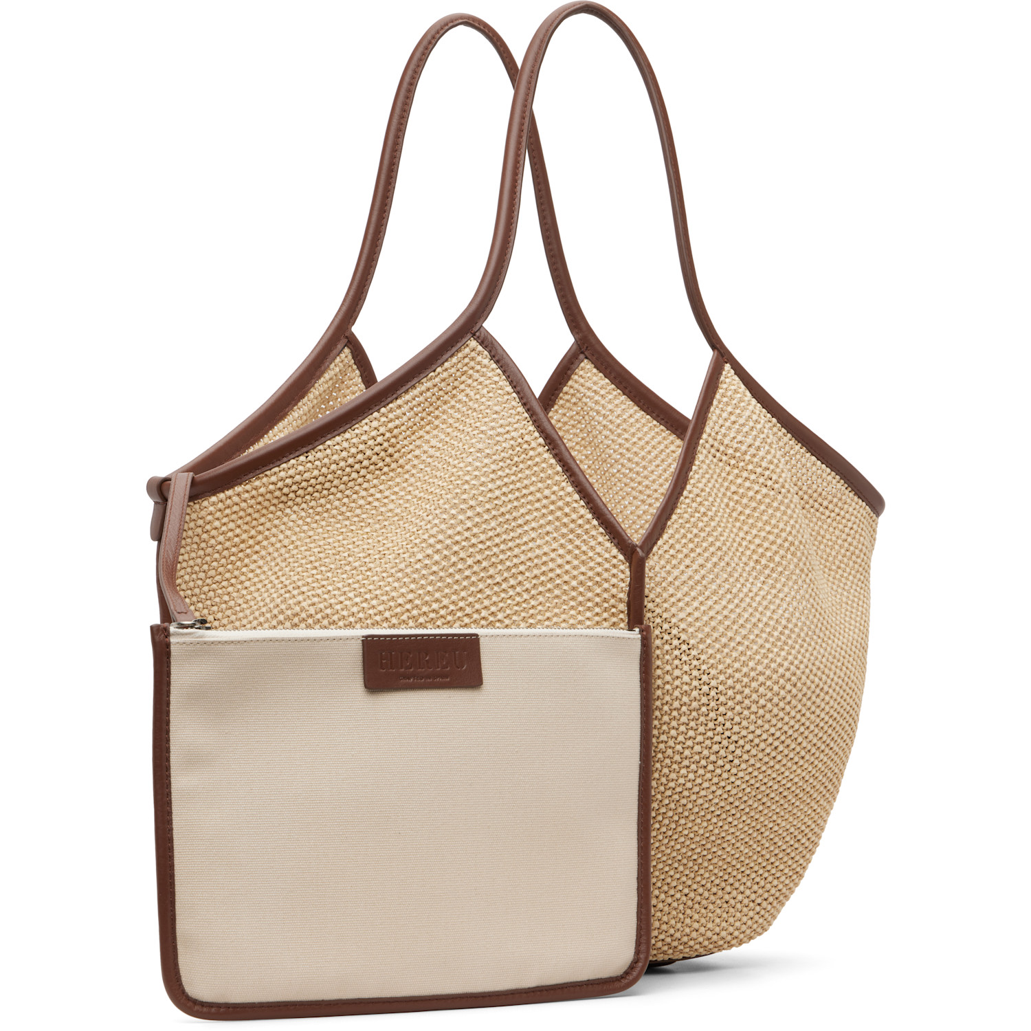  Hereu Beige Calella Soft Raffia Tote 