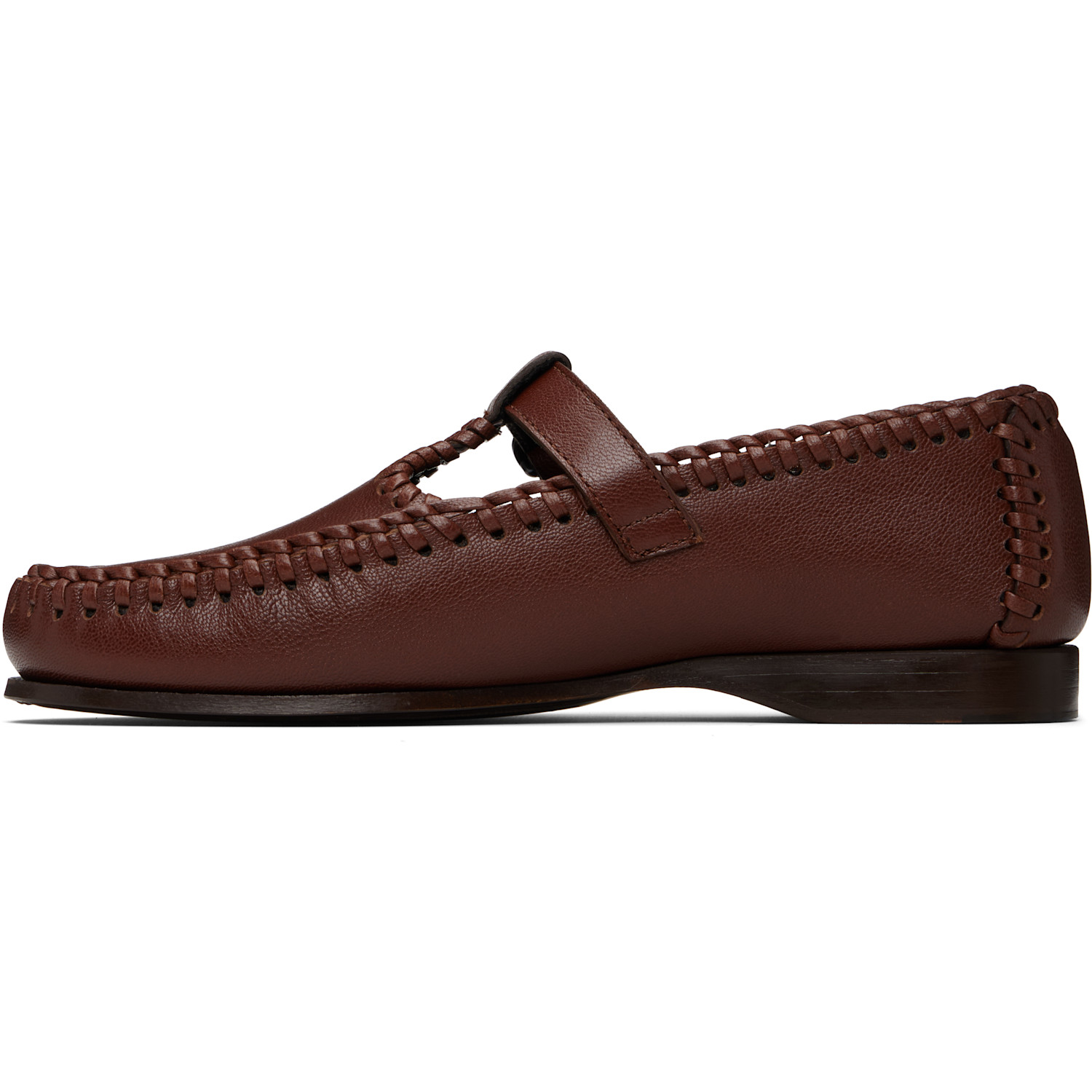  Hereu Brown Alcover Supple Shiny Loafers 