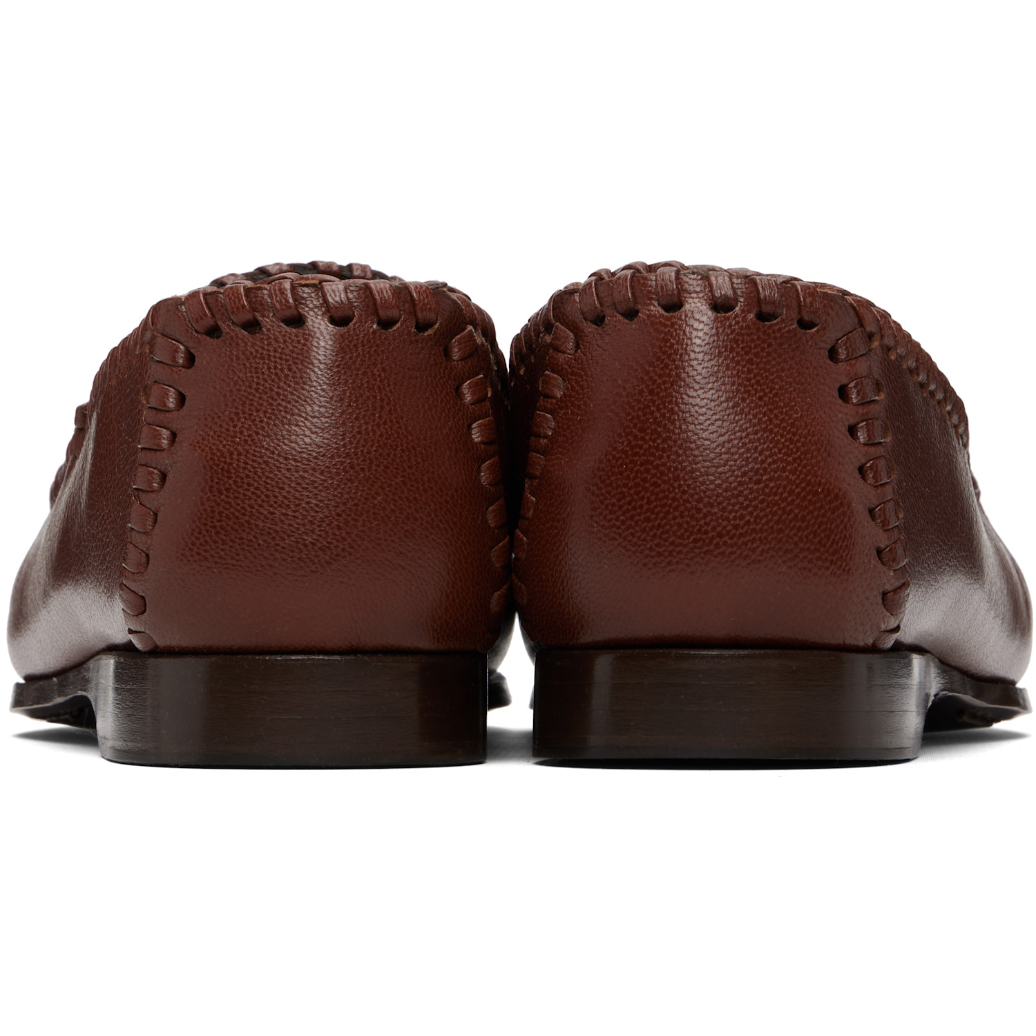  Hereu Brown Sastre Supple Shiny Loafers 