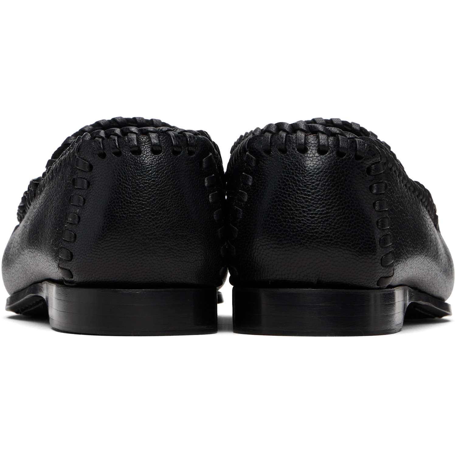  Hereu Black Sastre Supple Shiny Loafers 