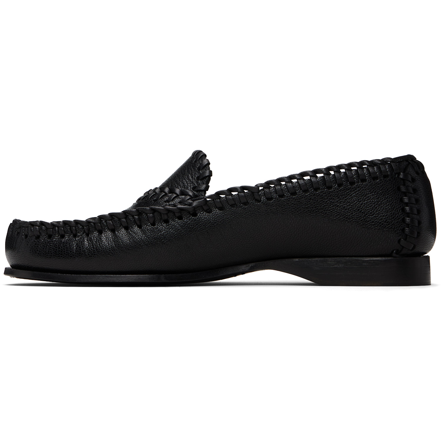  Hereu Black Sastre Supple Shiny Loafers 